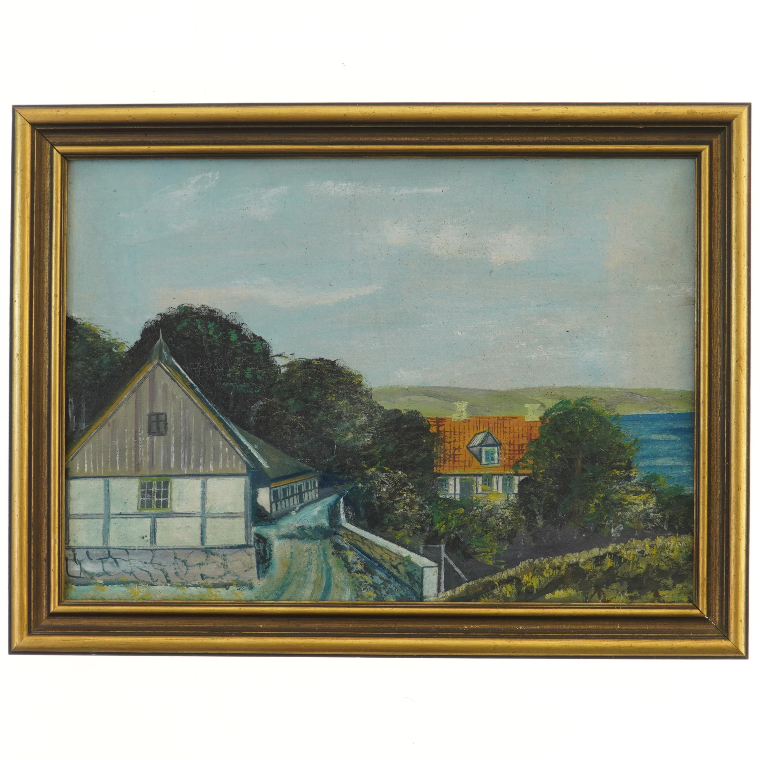 Maleri med ramme (str. 51,5x38,5 cm)