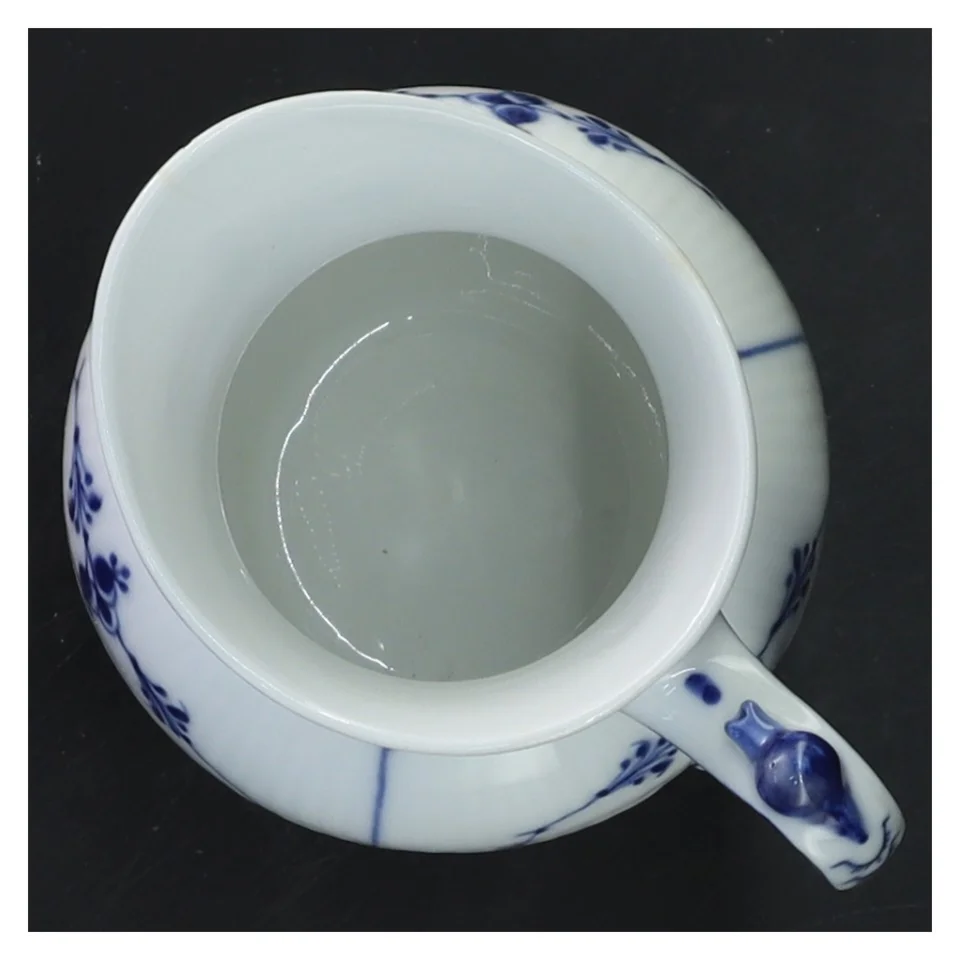 Porcelæns kande med musselmalet blåt mønster fra Royal Copenhagen (str. 10 cm)