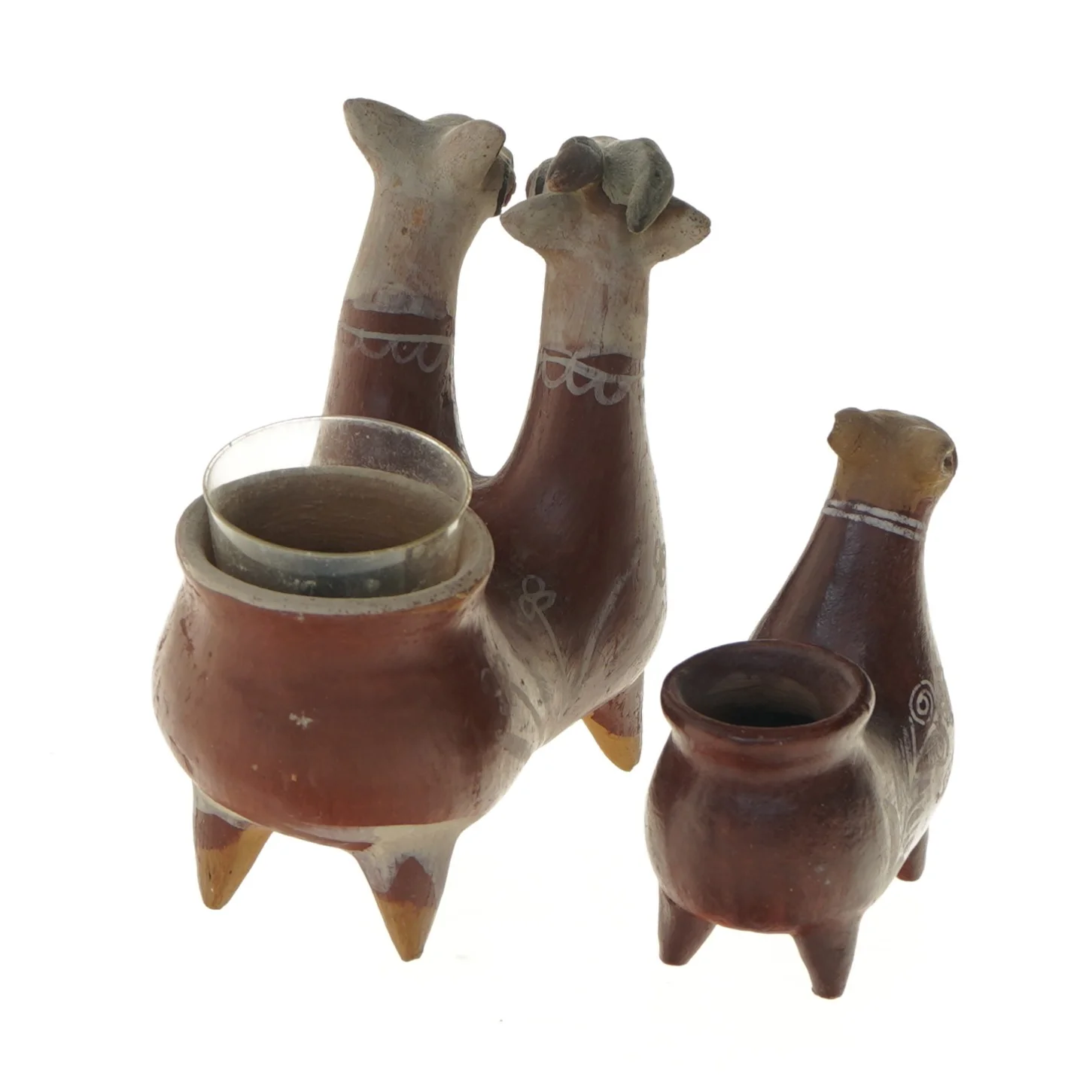 Dekorative lamastager (str. 14,5x12x7 og 9,5x10x3,5 cm)