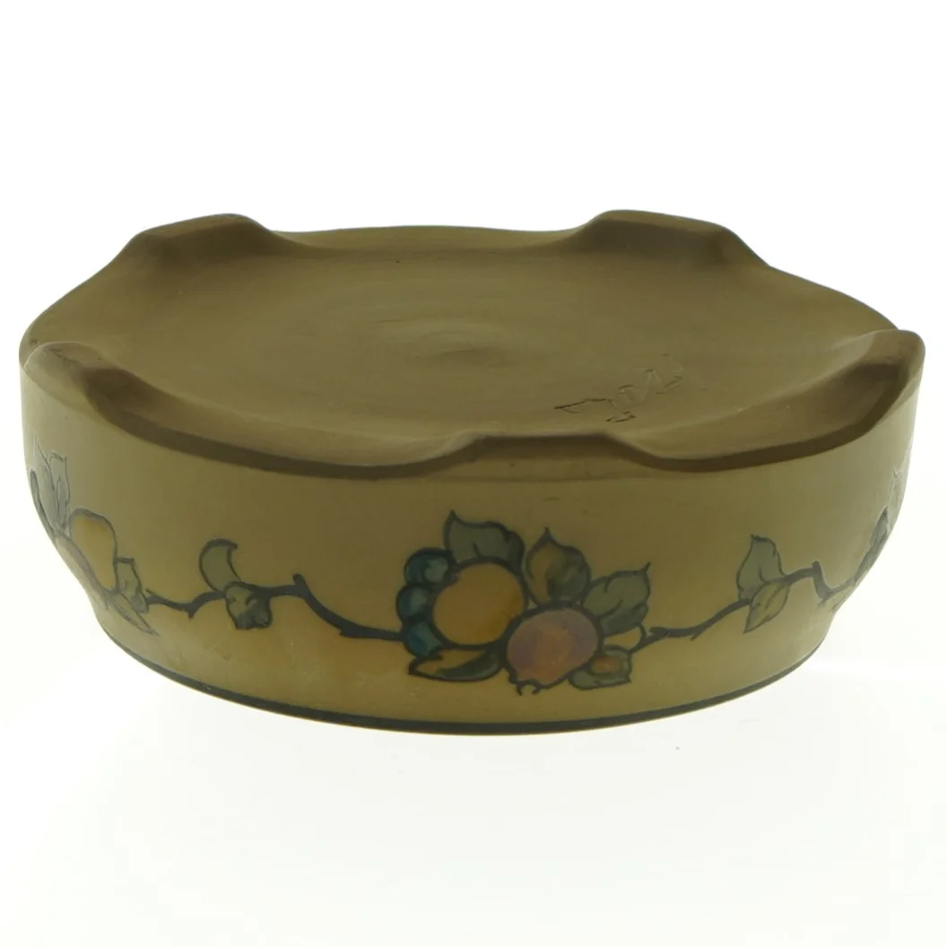 Bornholmsk Keramikskål med blomstermotiv