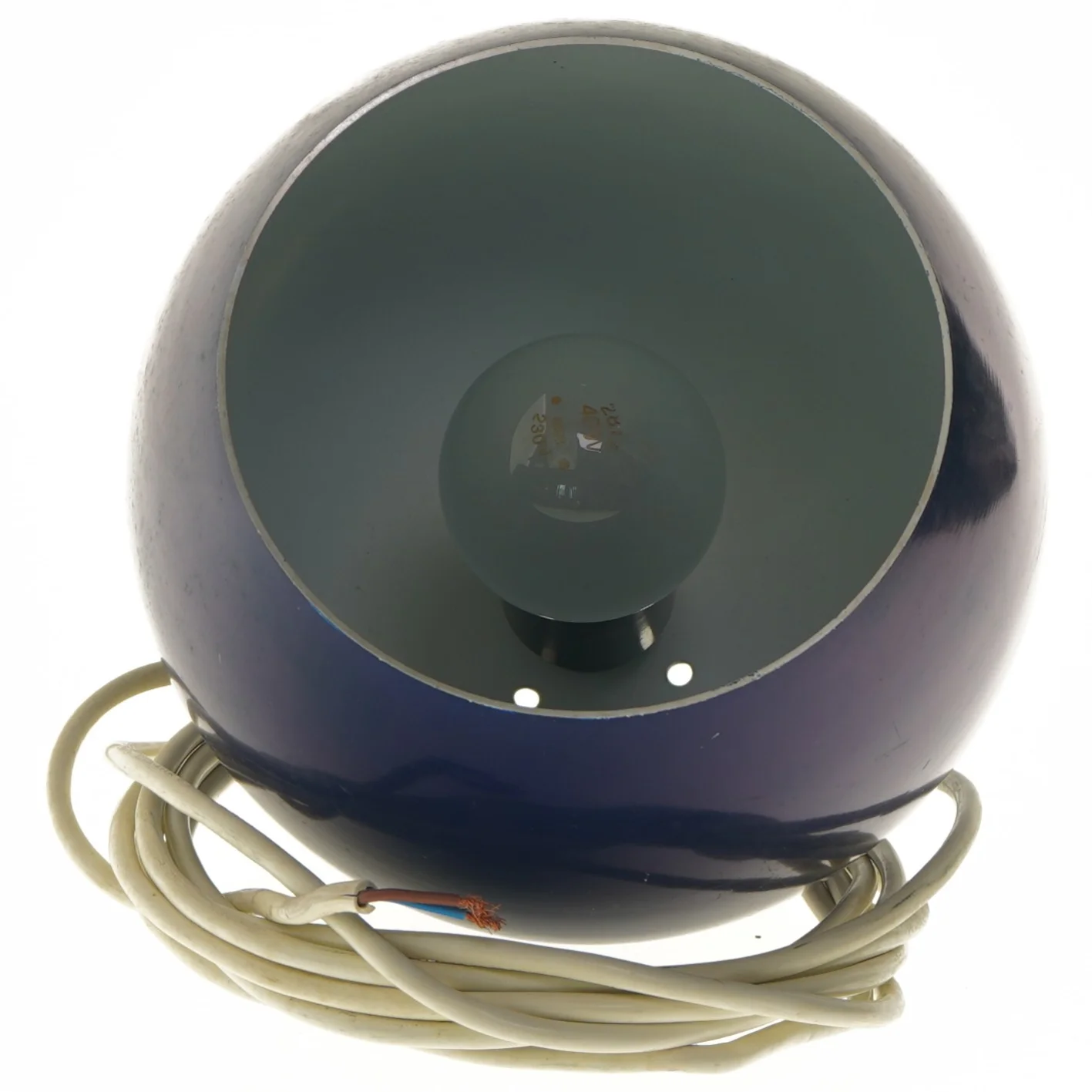 Blå pendellampe (str. Ø 19 cm)