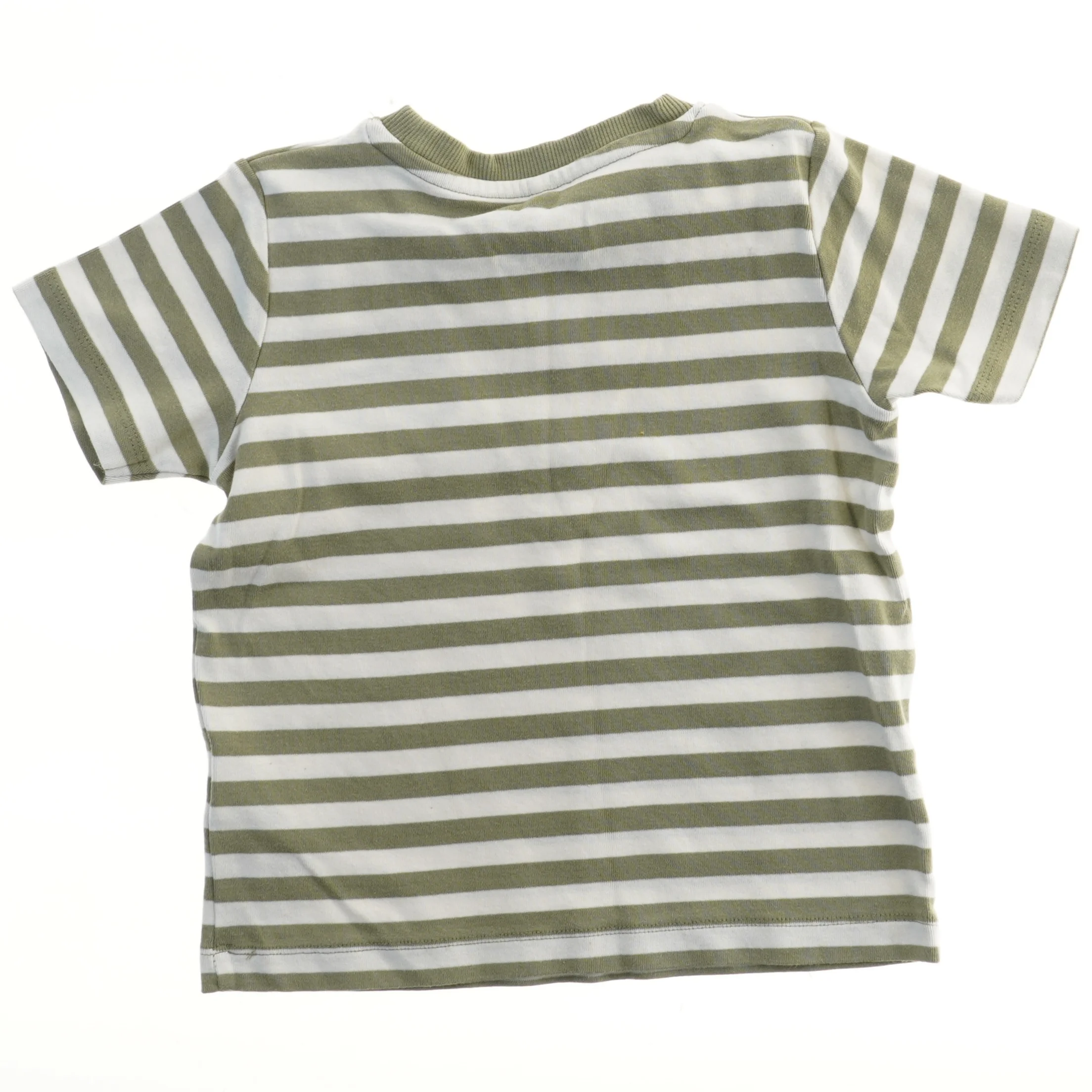 Kortærmet stribet t-shirt med traktor fra Name It (str. 98)