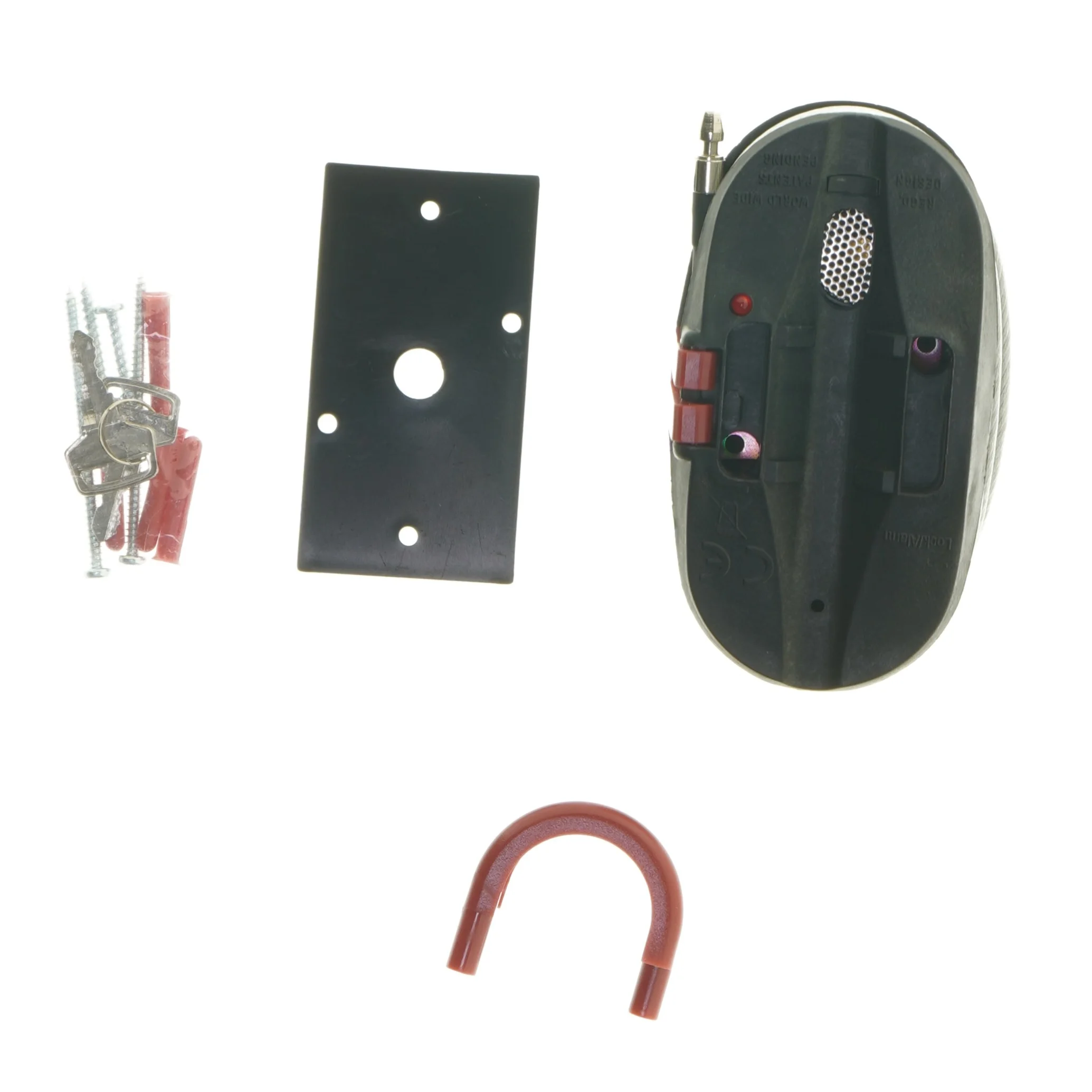 Alarm med sikkerhedskabel (str. 14 cm)