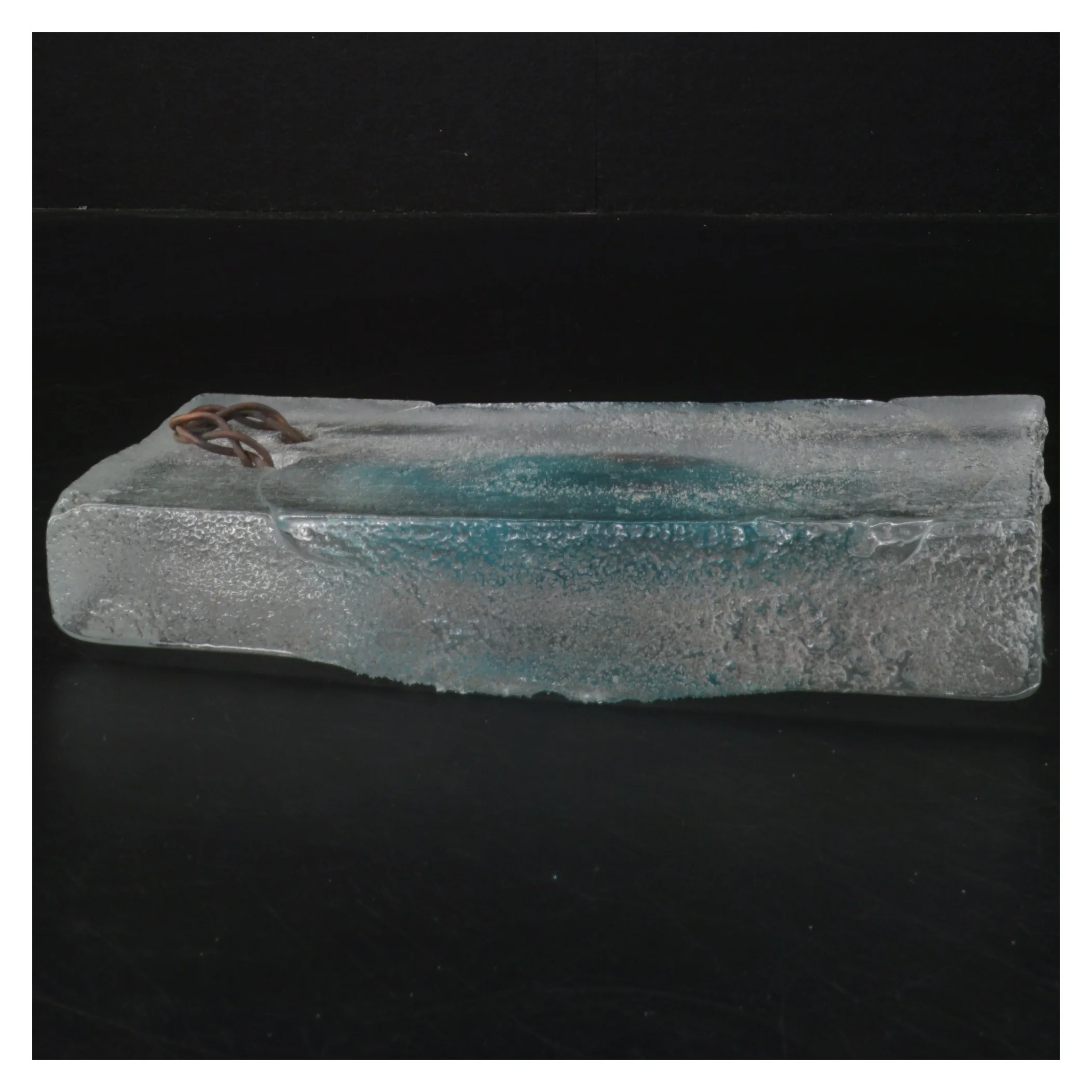 Dekorativ glasblok (str. 20x10x3,5 cm)