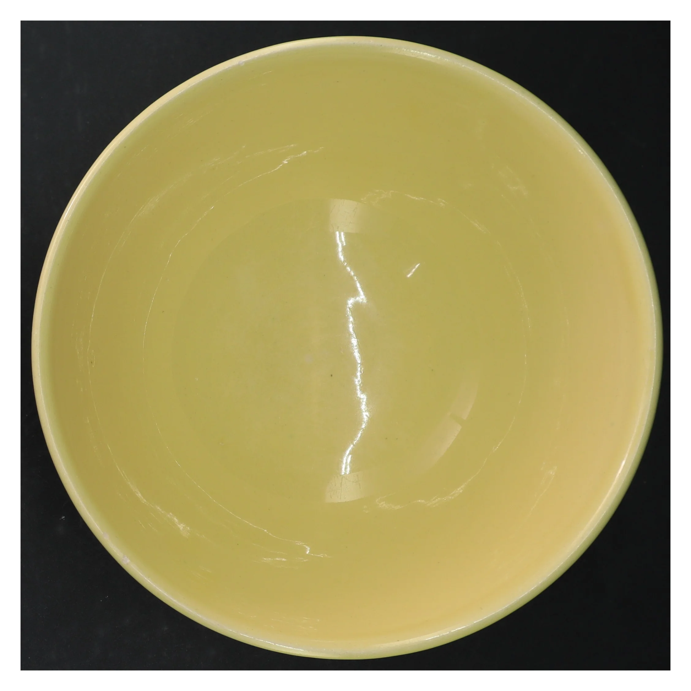 Retro Gul Keramikskål Viva fra svenske Gefle(str. Ø. 20 cm)