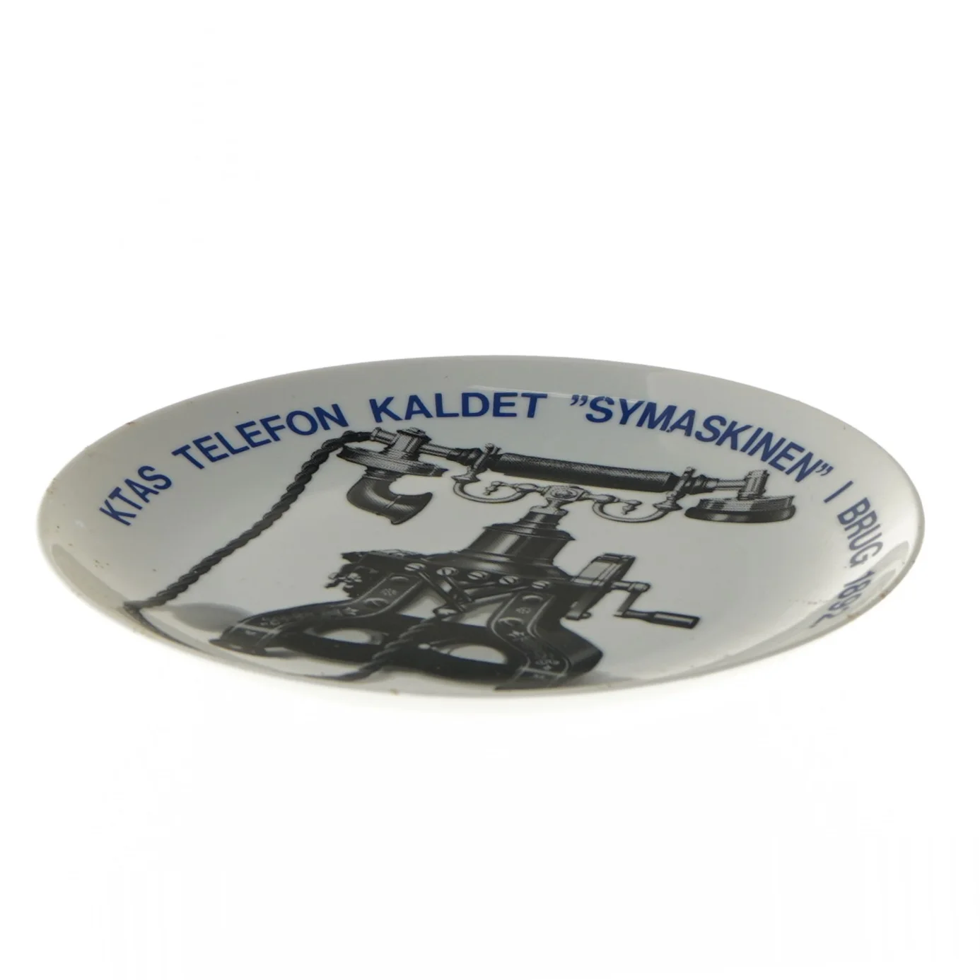 Dekorativ porcelænsvægskive fra LS Design (str. Ø 19,5 cm)