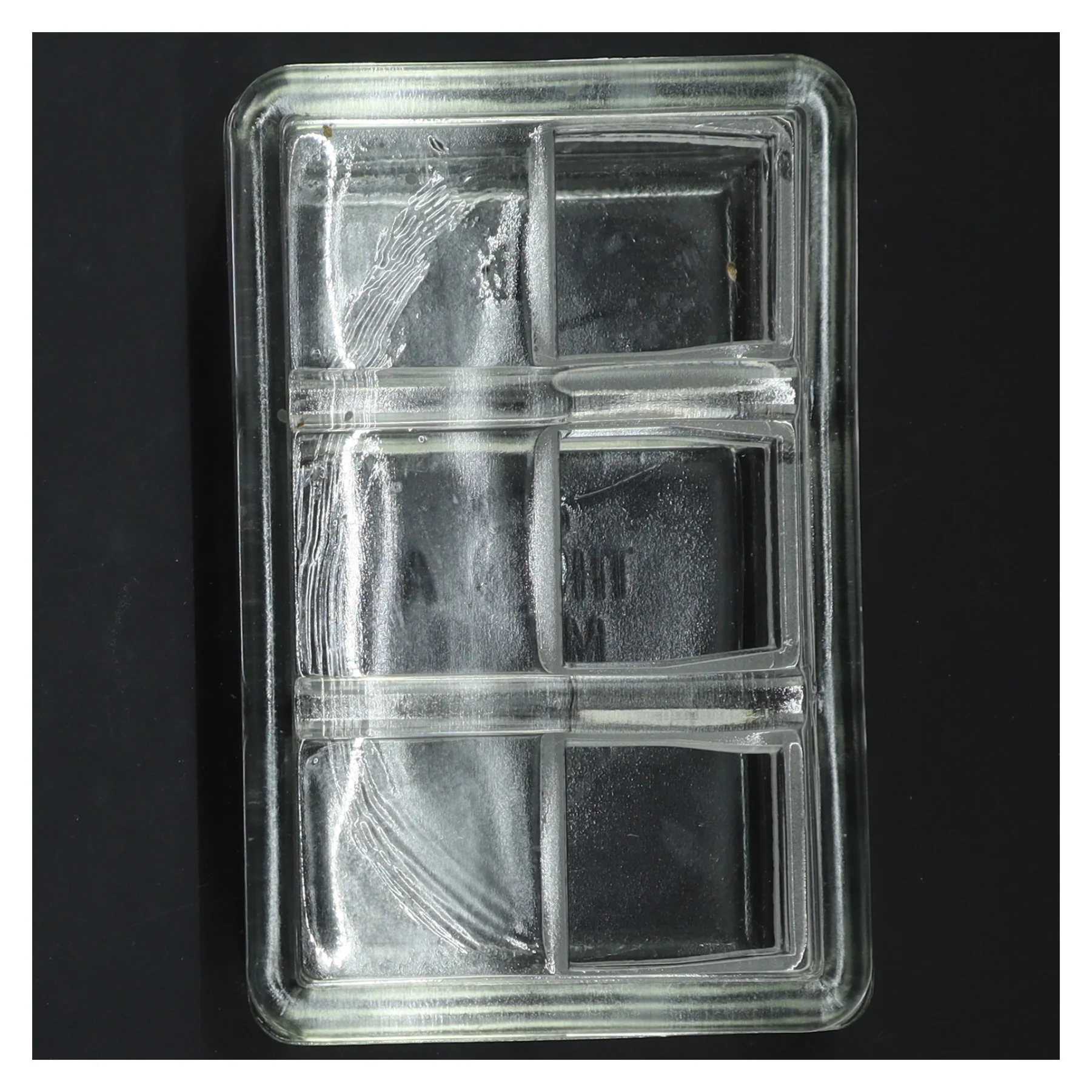 Glasbeholder med låg (str. 17x10,5 cm)