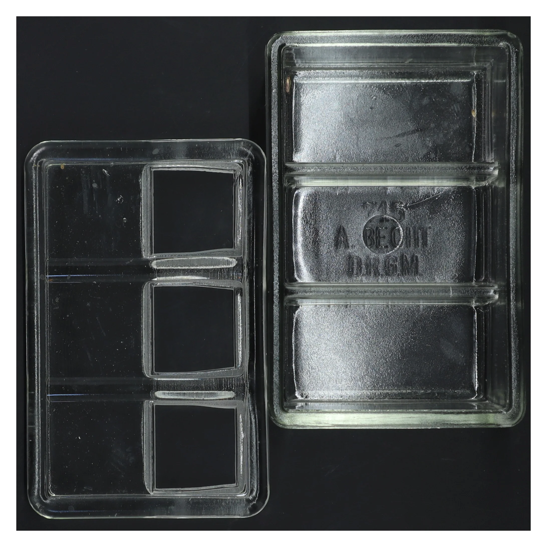 Glasbeholder med låg (str. 17x10,5 cm)