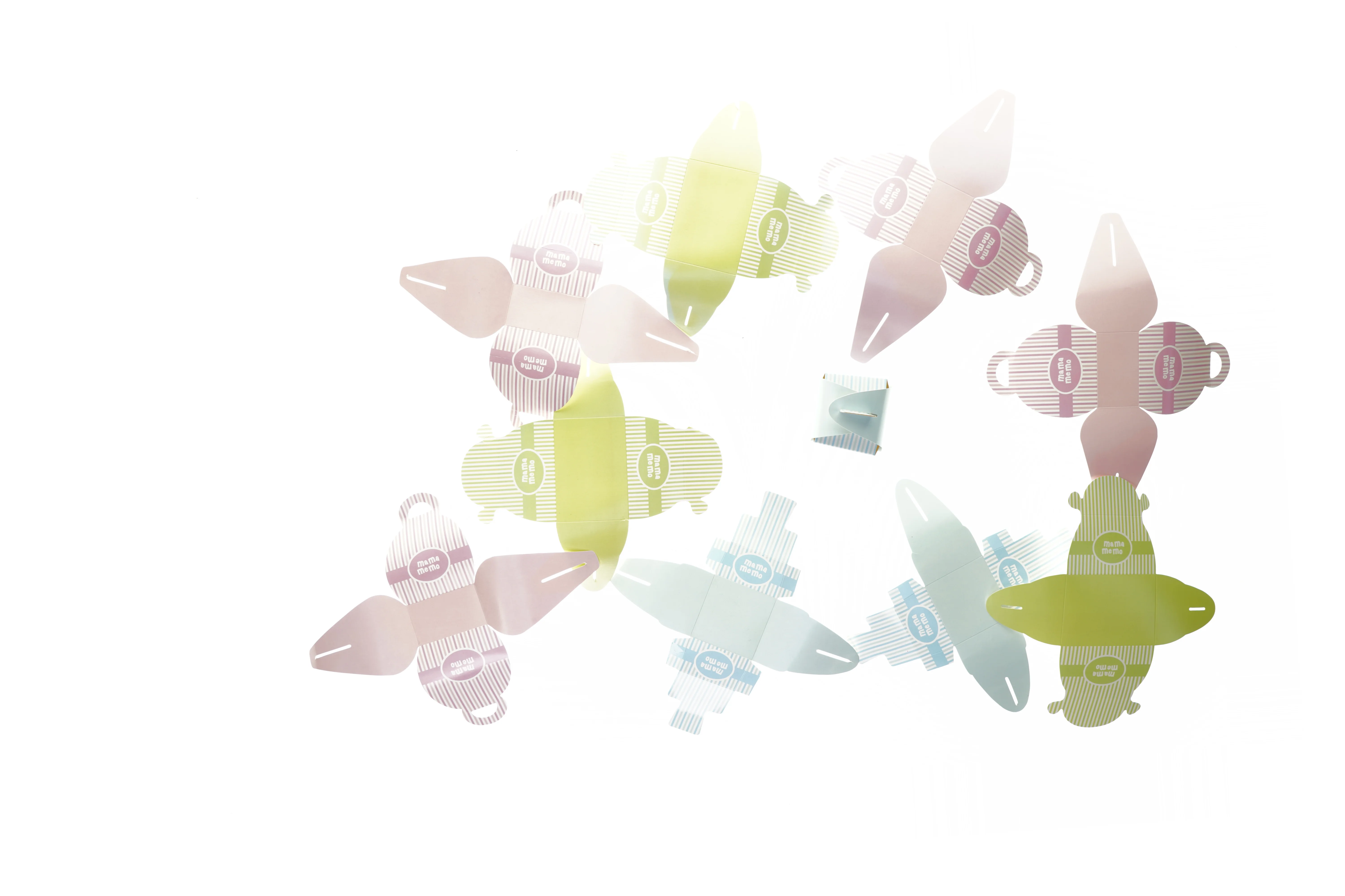 Kage æsker 10 styk fra Mamamemo (str. 7 x 7 x 7 cm)