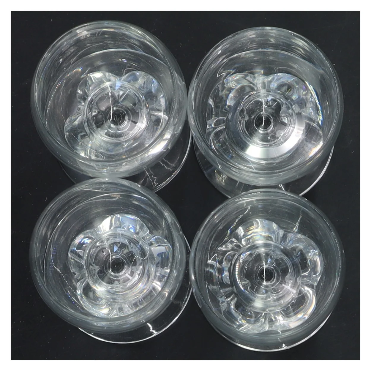 Sæt af 4 glas fra Holmegaard (str. Ø 5x9,5 cm)