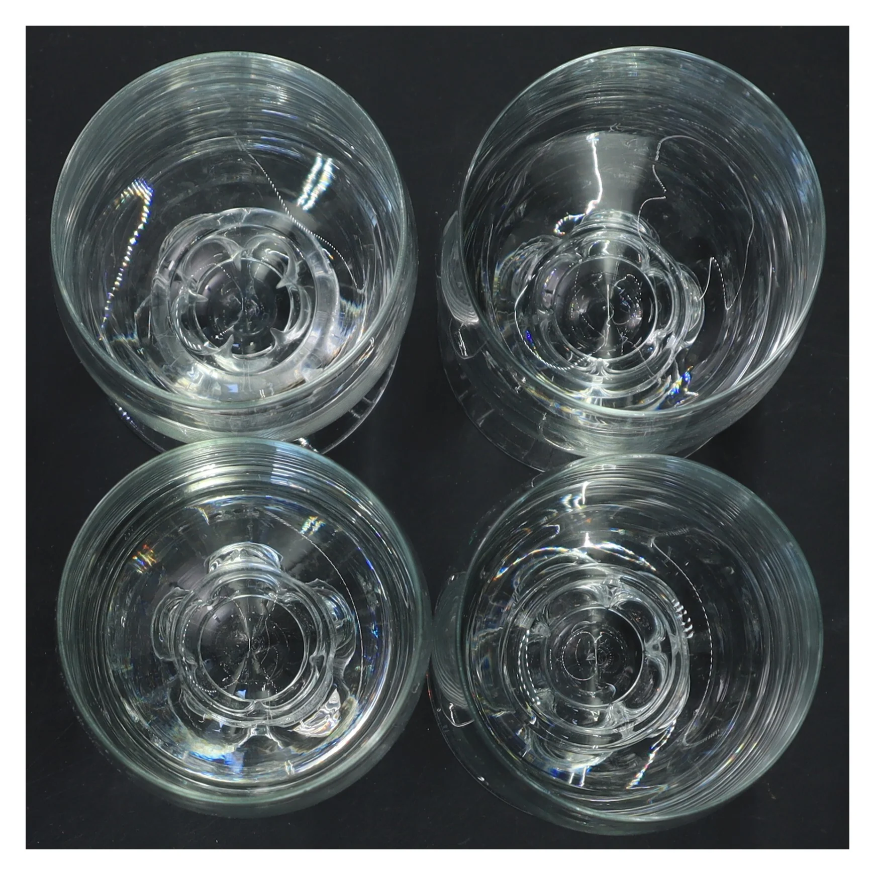 Ølglas sæt, 4 stk fra Holmegaard (str. Ø 7x14 cm)