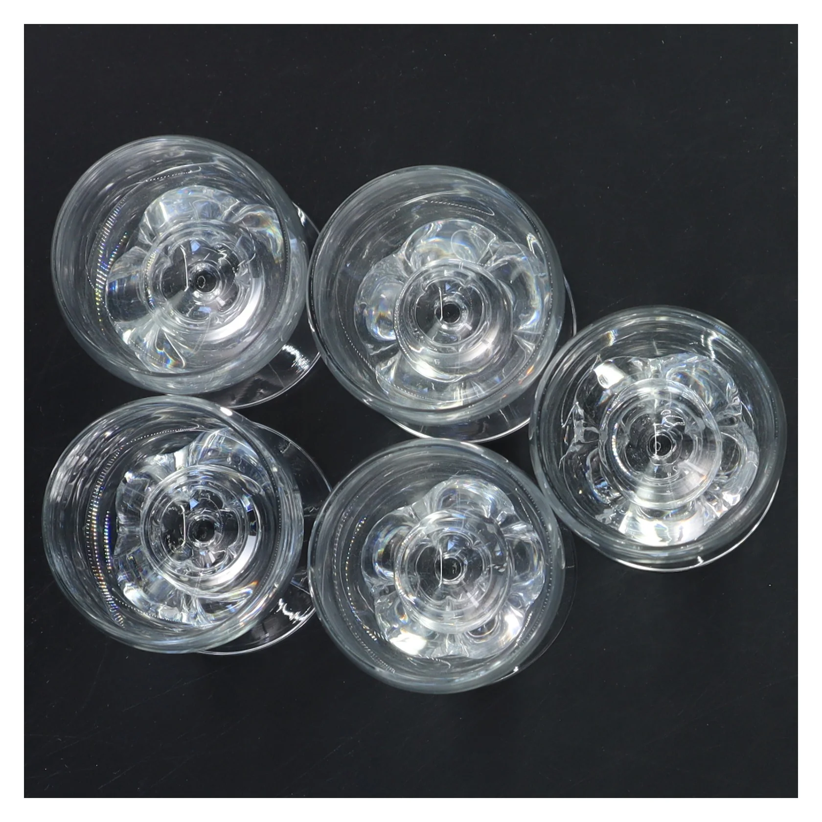 Sæt af seks glas fra Holmegaard (str. Ø 5x9,5 cm)