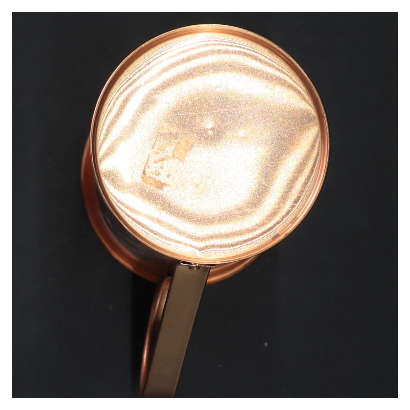 Kobber målebæger (str. Ø 8x14,5 cm)