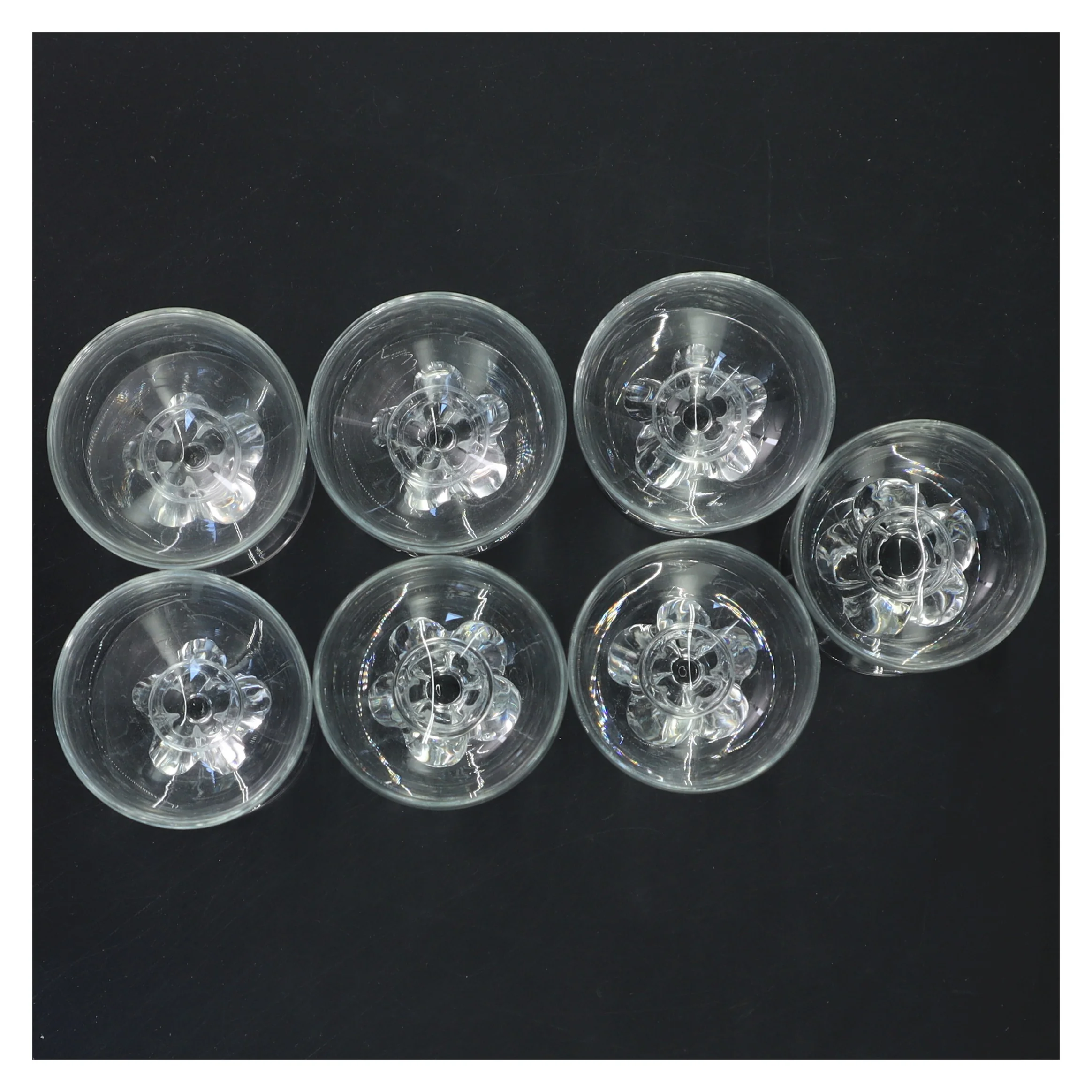 Set af glas fra Holmegaard (str. Ø 5,5x7,5 cm)