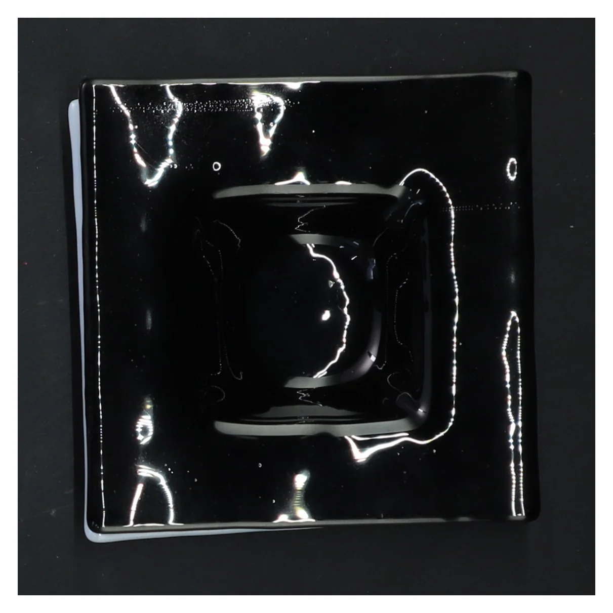 To firkantede glas skåle (str. 10x10 cm)