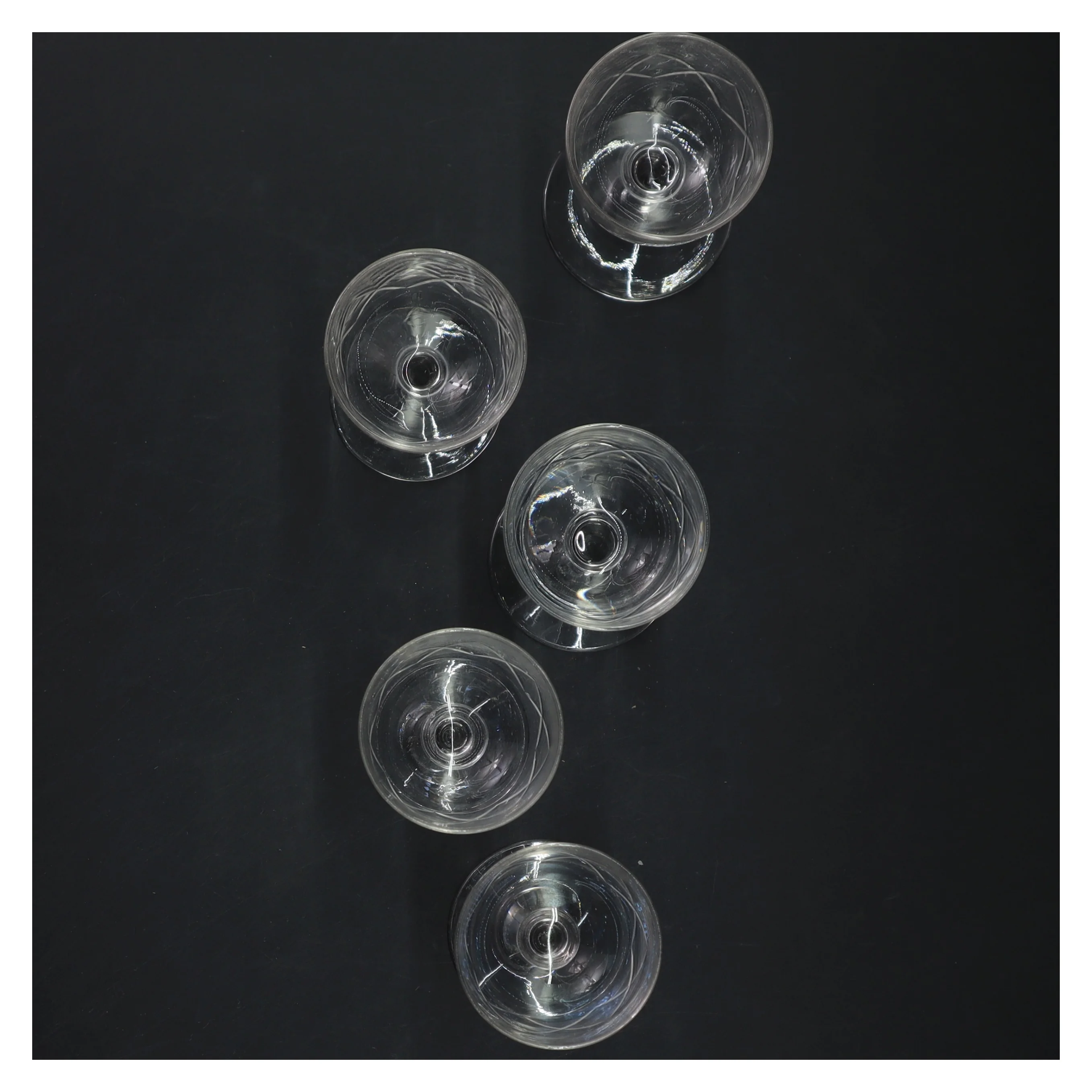 Krystalglas sæt (str. 5x10 cm)