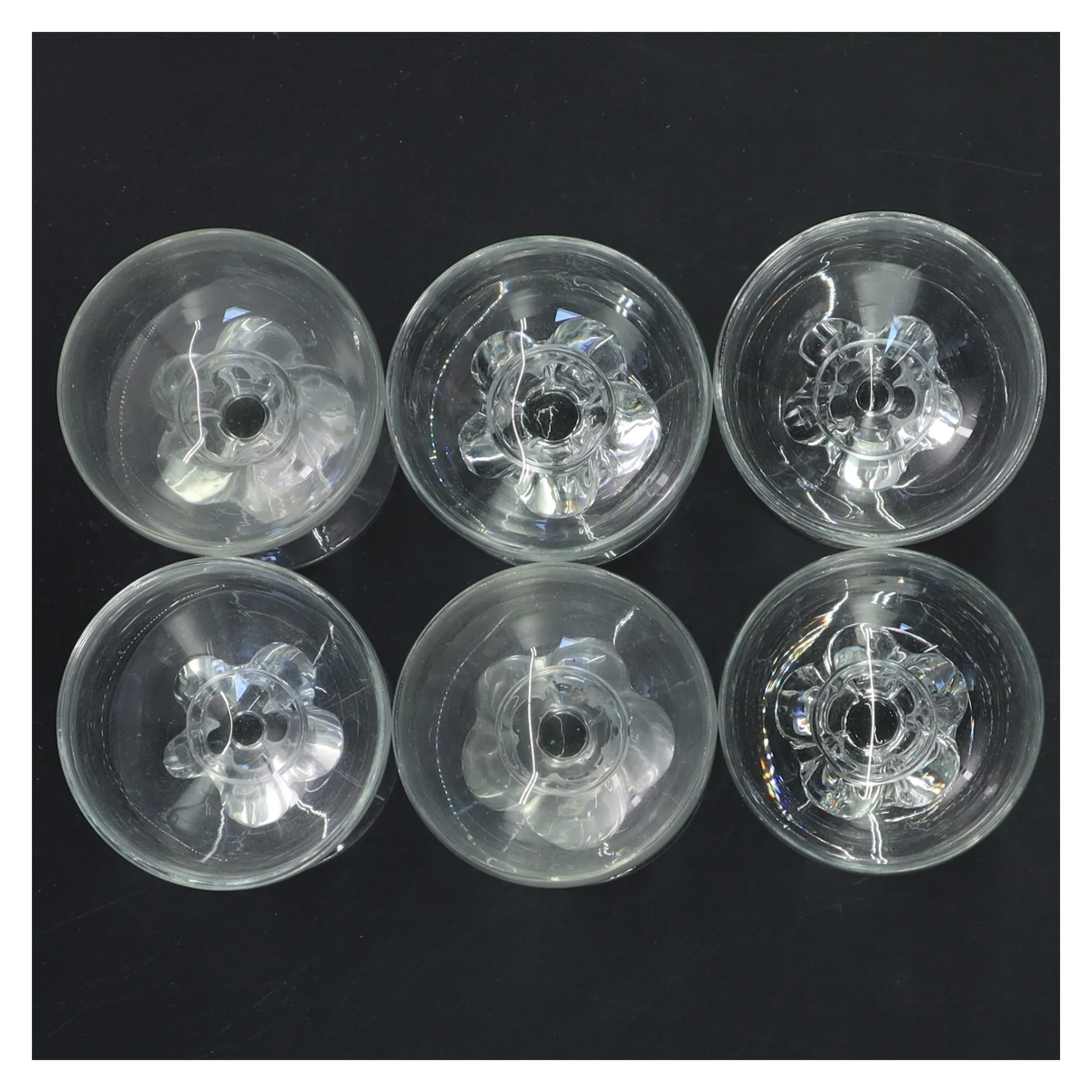 Sæt med seks glas fra Holmegaard (str. Ø 5,5x7,5 cm)