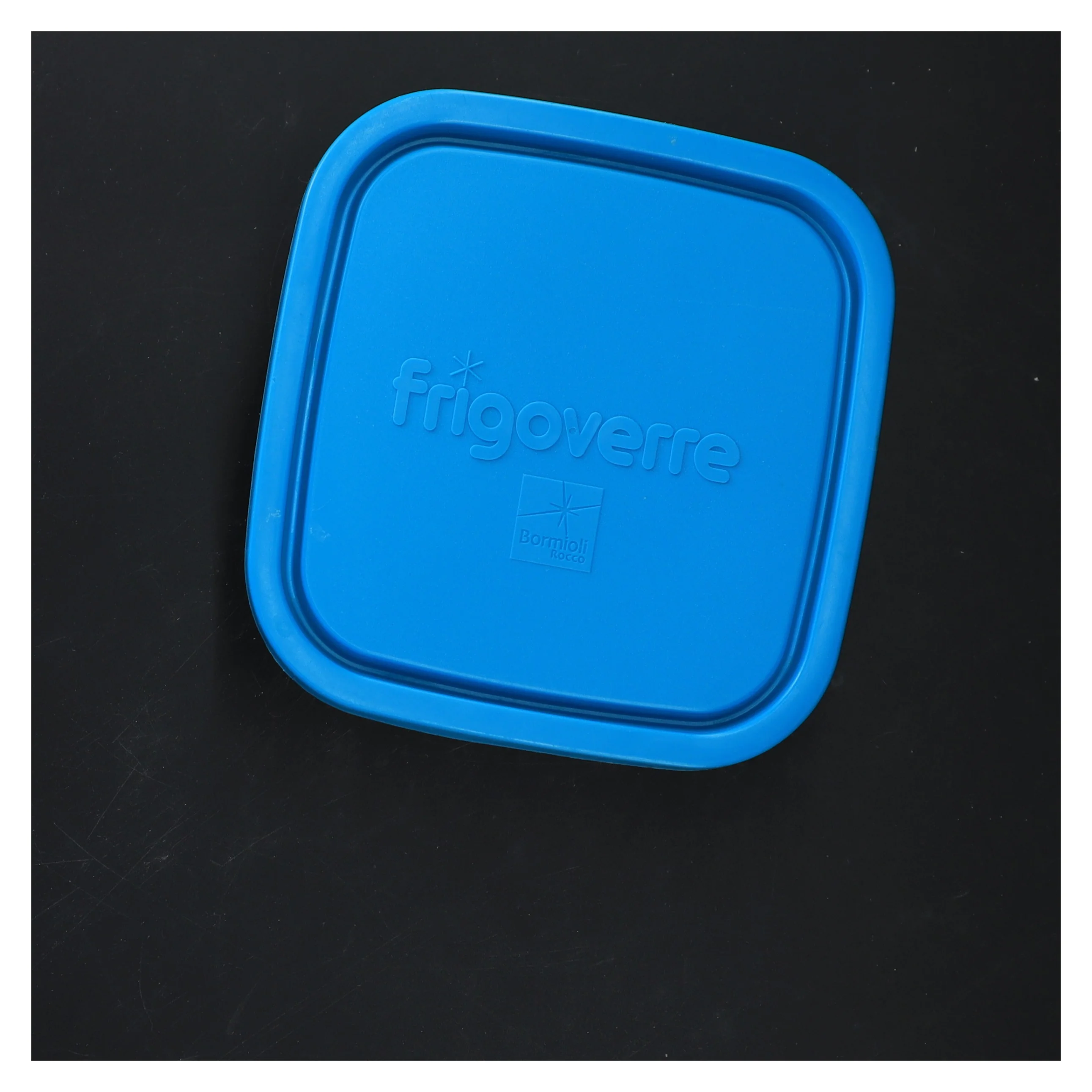 Opbevaringsboks med låg fra Bormioli Rocco (str. 13x13x6 cm)