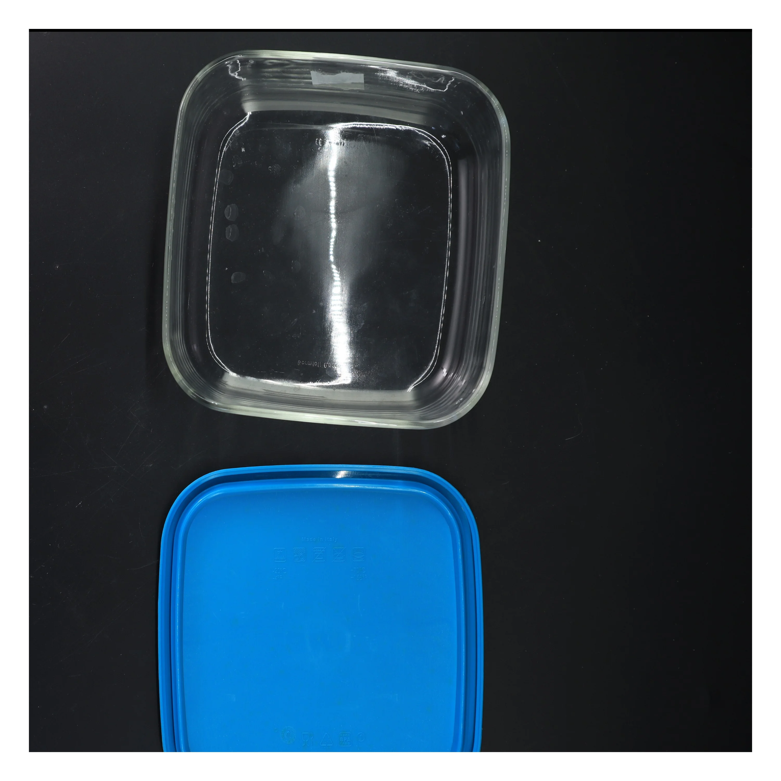 Opbevaringsboks med låg (str. 17x17x8 cm)