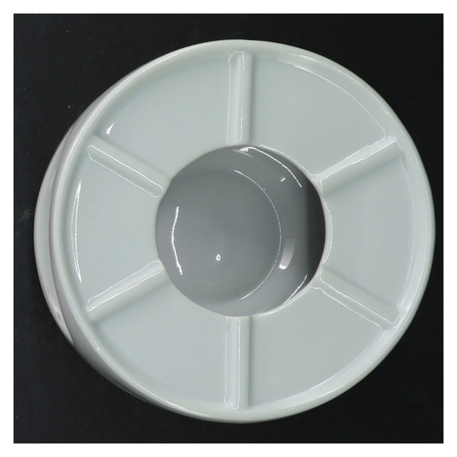 Fondue stativ i porcelæn (str. H 7 cm. ø. 13,5 cm)