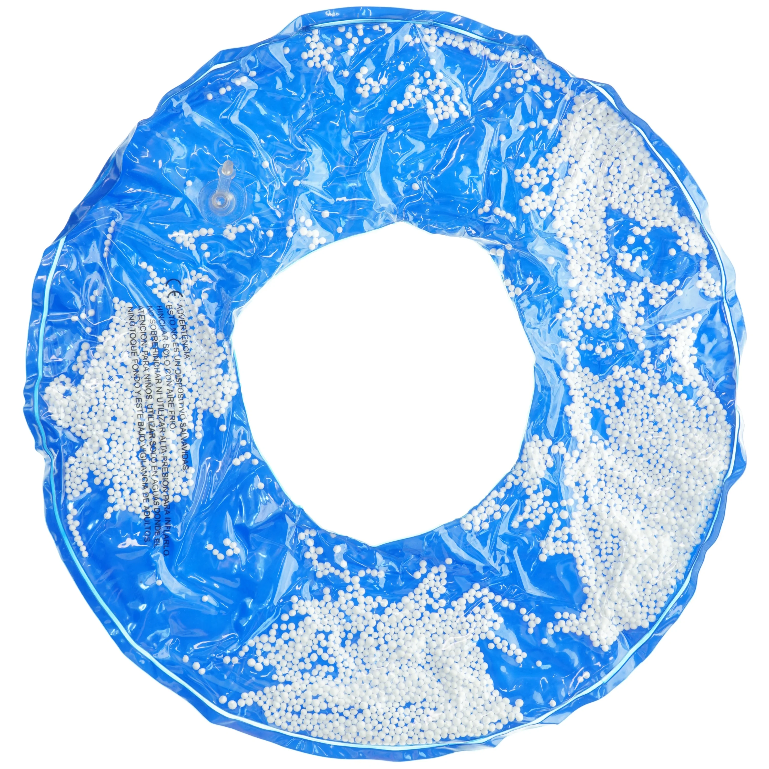 Blå oppustelig svømmering med perler (str. Ø 50 cm)
