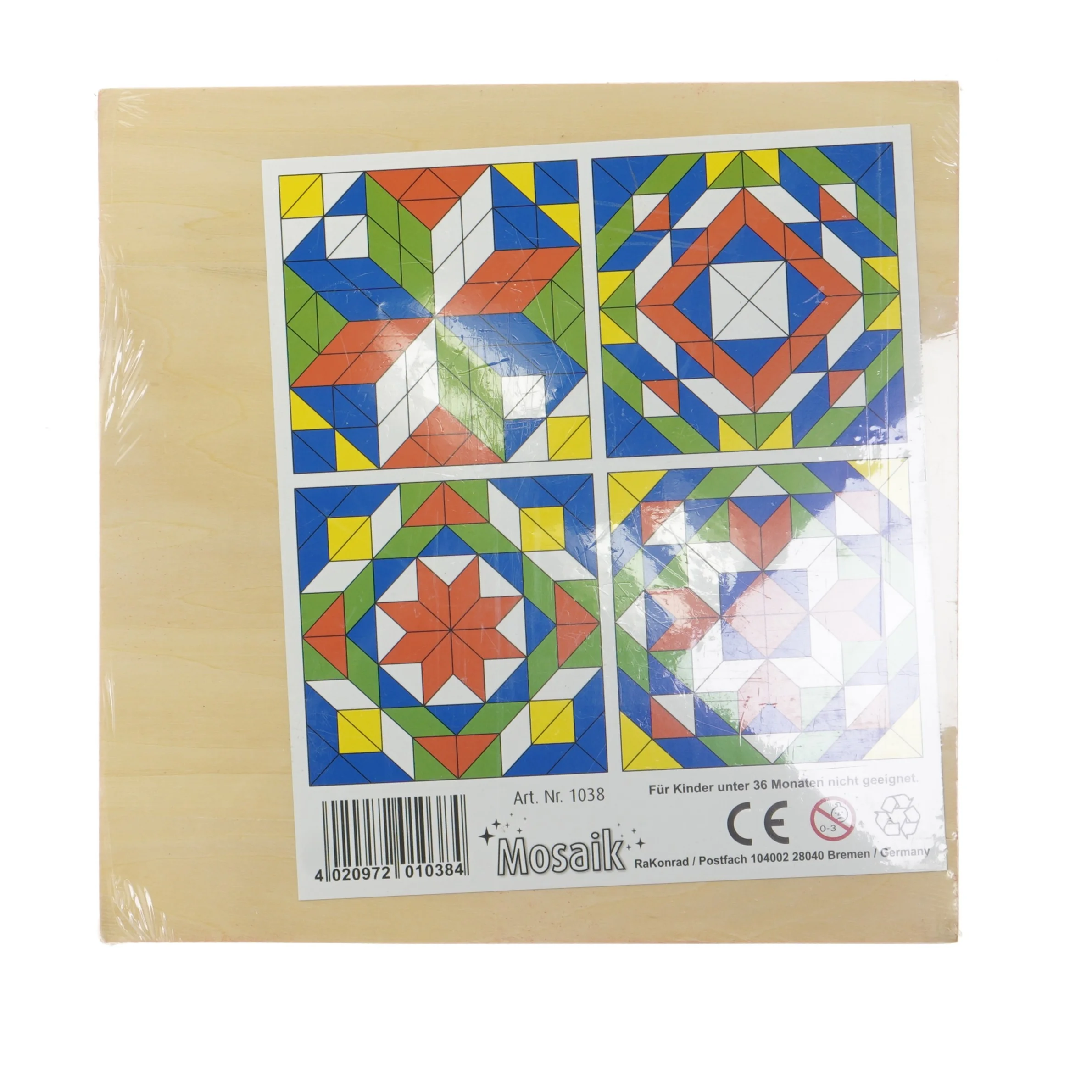 Mosaik brætspil fra RaKonrad (str. 26x26 cm)