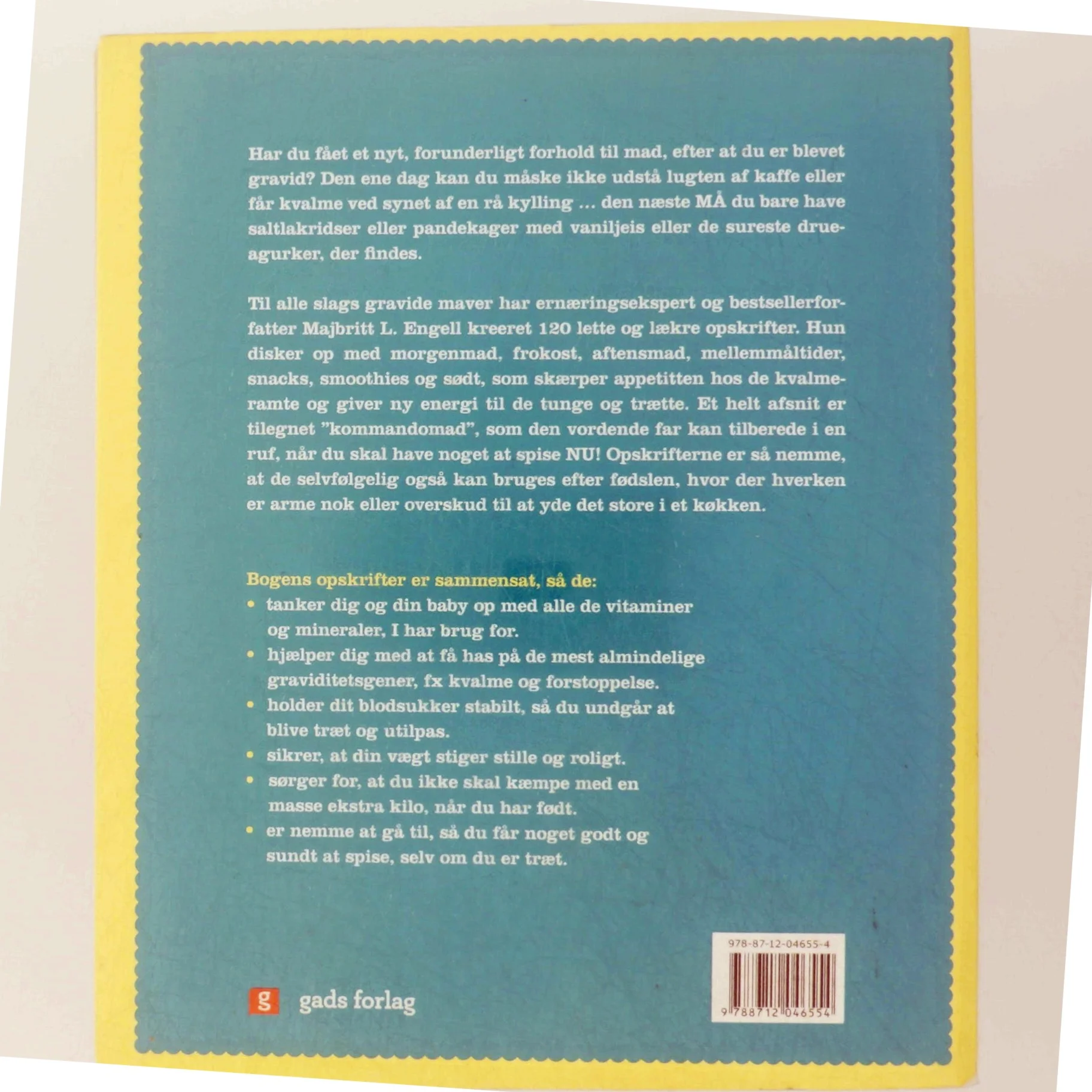 Graviditetskogebogen af Majbritt L. Engell fra Gads Forlag