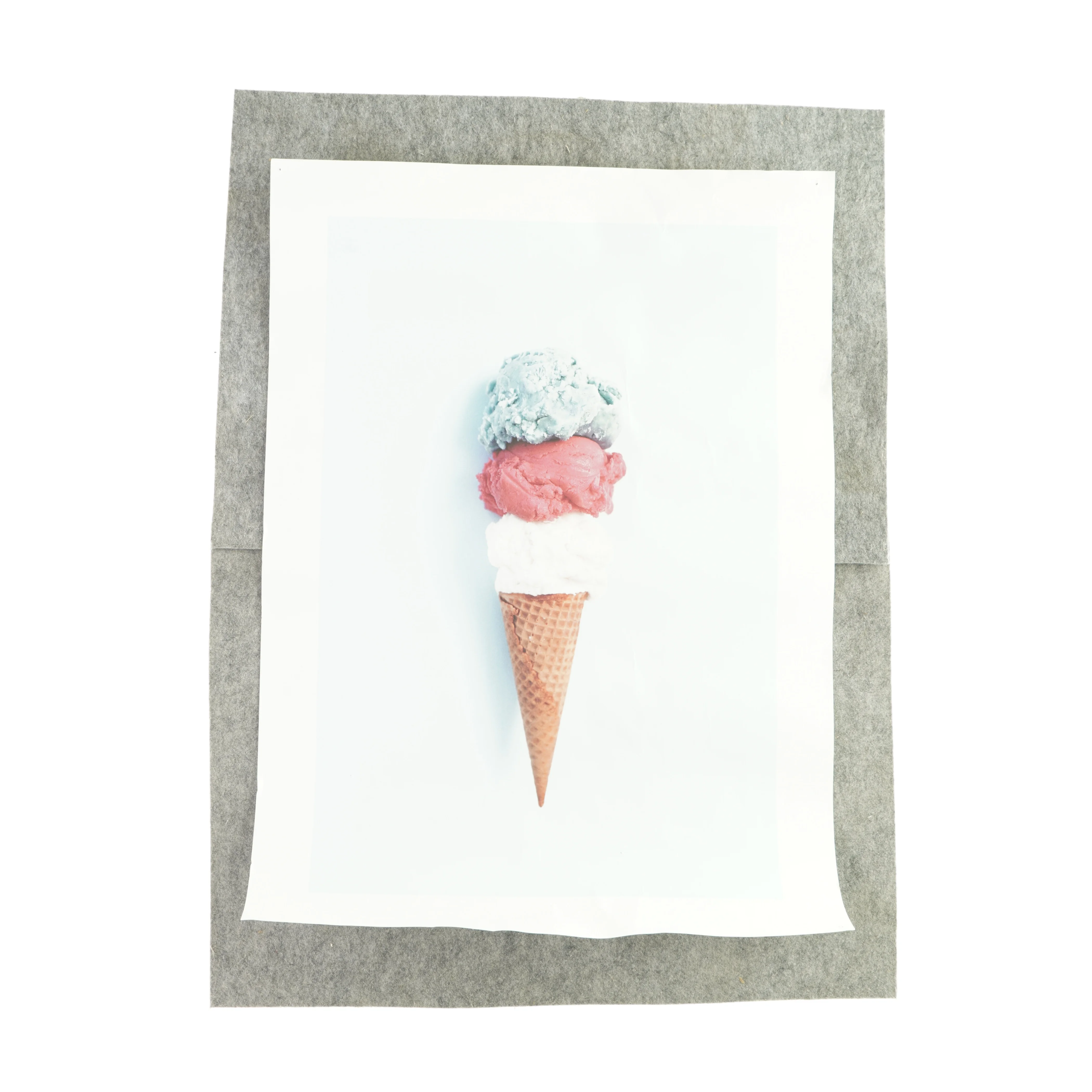 Vægt plakat i pap af isvaffel 