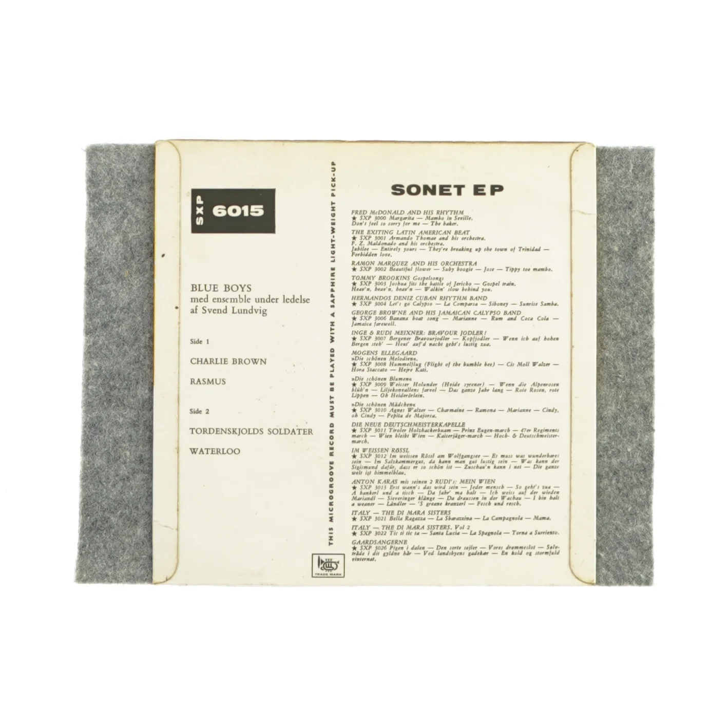 EP - Blue boys, Waterloo, Charlie Brown tordenskjolds soldater