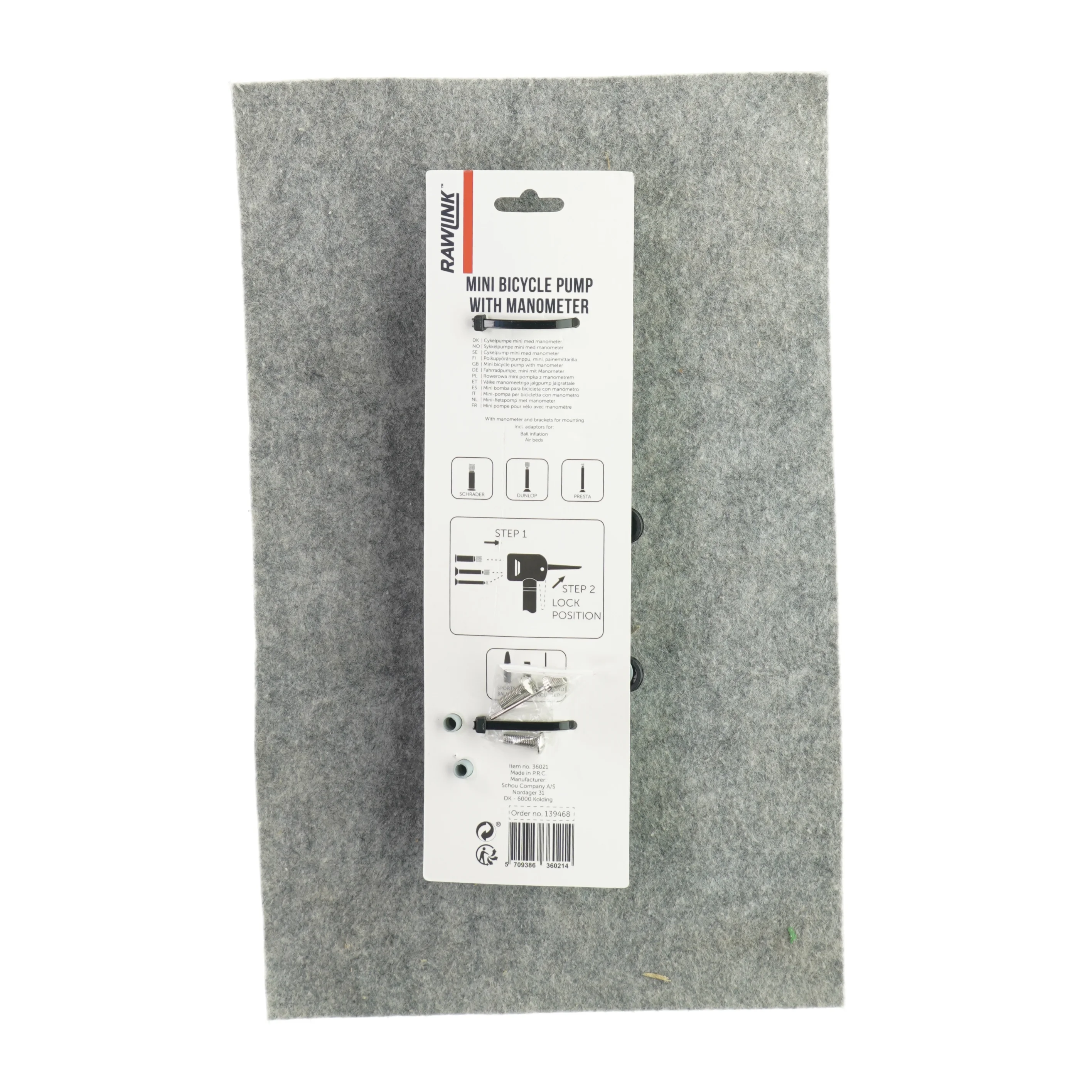 Cykelpumpe fra Rawlink (str. LB: 27x3)