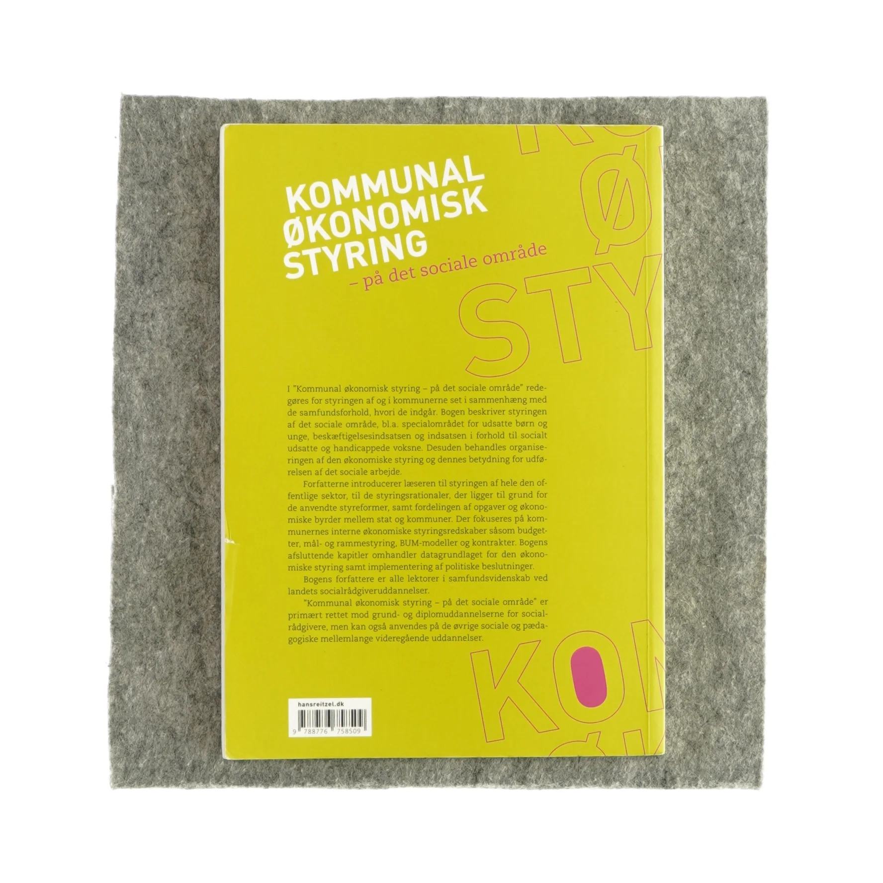 Kommunal økonomisk styring - på det sociale område (bog)