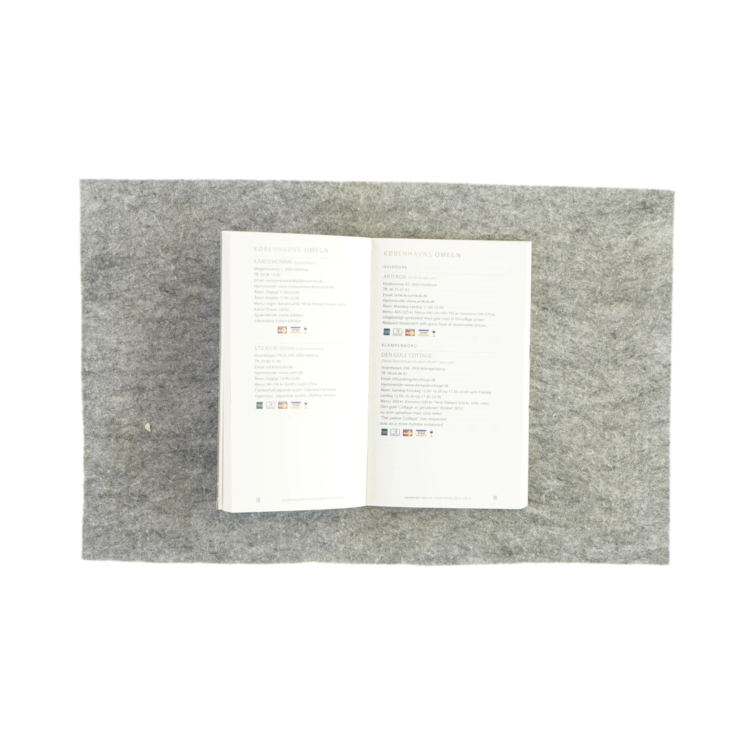 Danmarks bedste spisesteder 2013 til 2014 (bog)