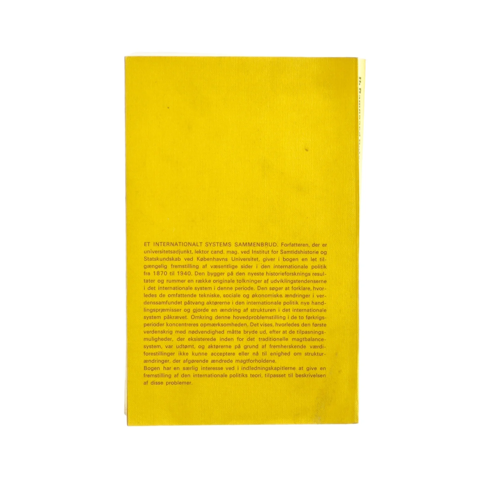 Et internationalt systems sammenbrud (bog)