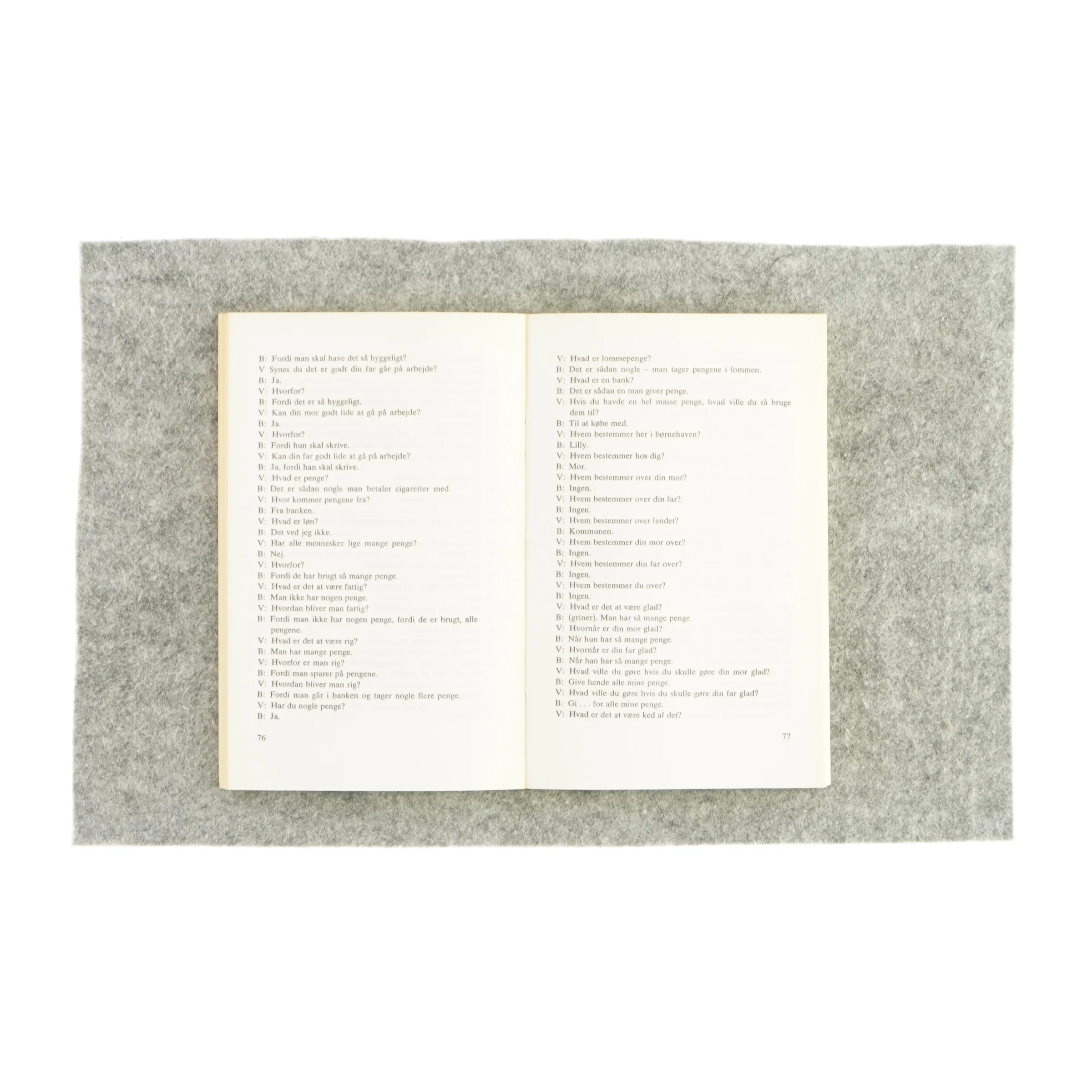 At tale sammen med børn, arbejdsbogen (bog) 