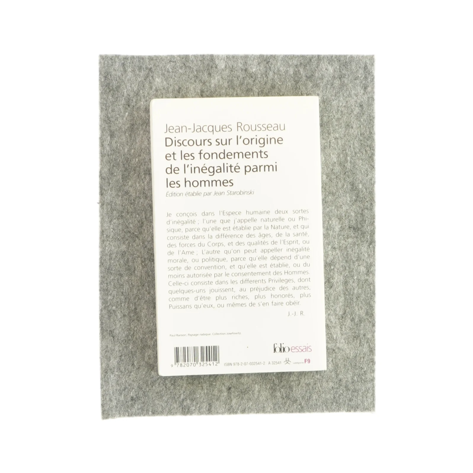 Discours sur l'origine et les fondements de l'inégalité parmi les hommes (bog) 