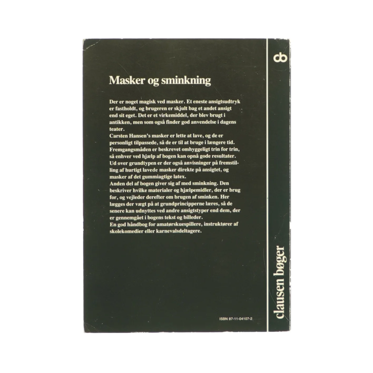 Masker og sminkning af Carsten Hansen (bog)