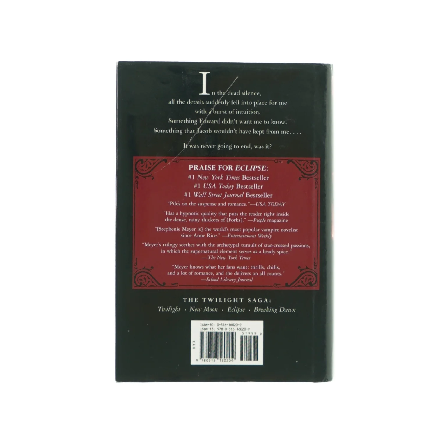 The twilight saga - eclips af Stephanie Meyer (bog) 