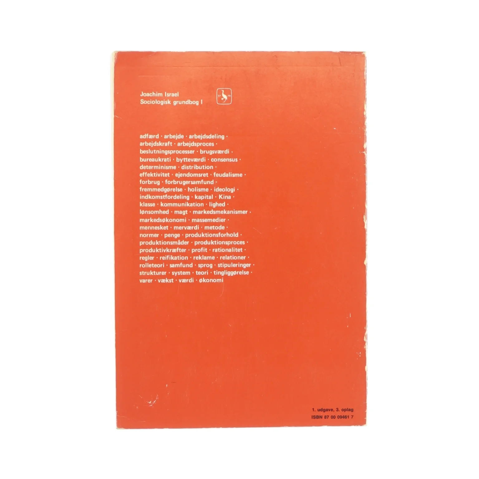 Psykologisk grundbog 1 af Joachim Israel (bog)