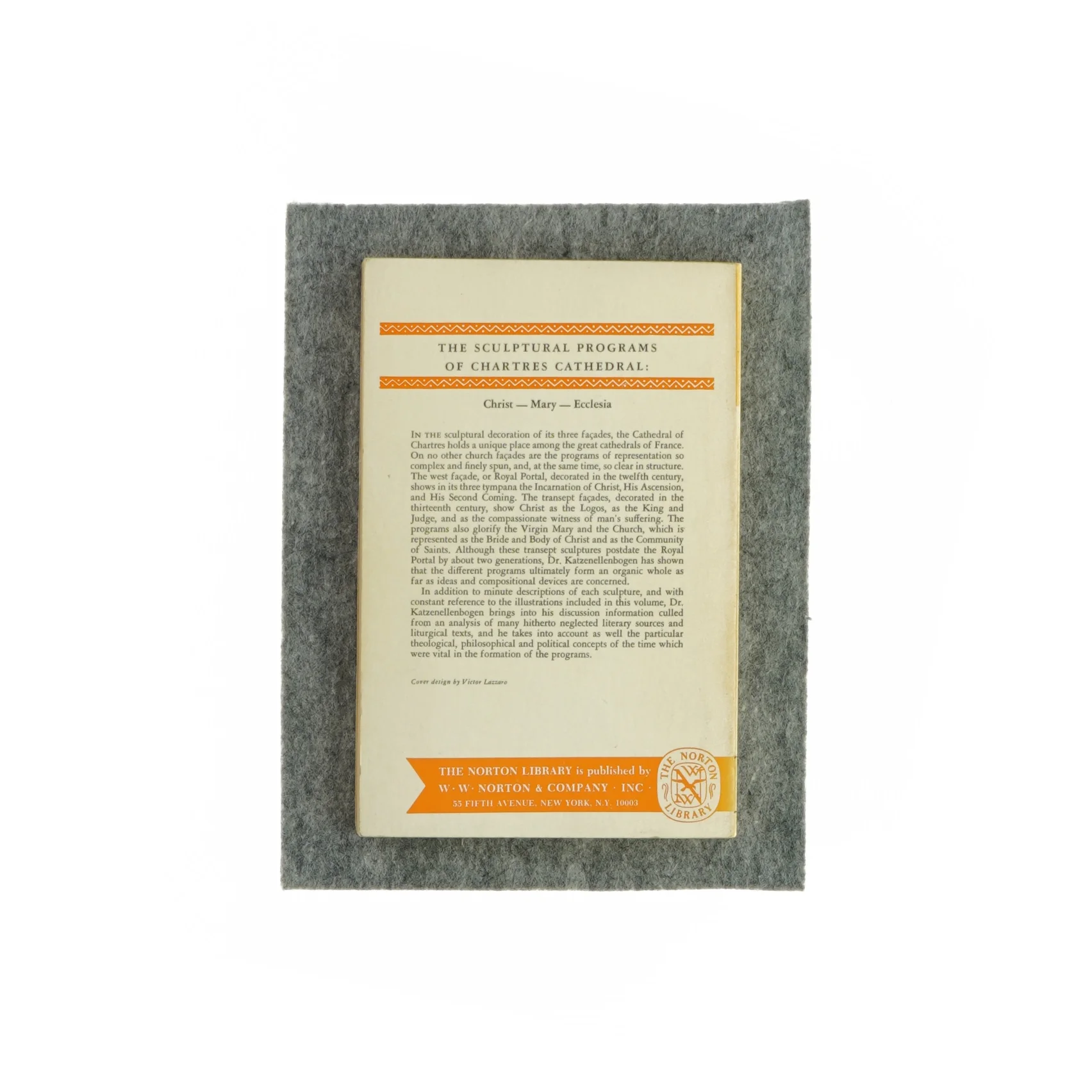 The sculptural programs of chartres cathedral af Adolf Katzenellenbogen (Bog)