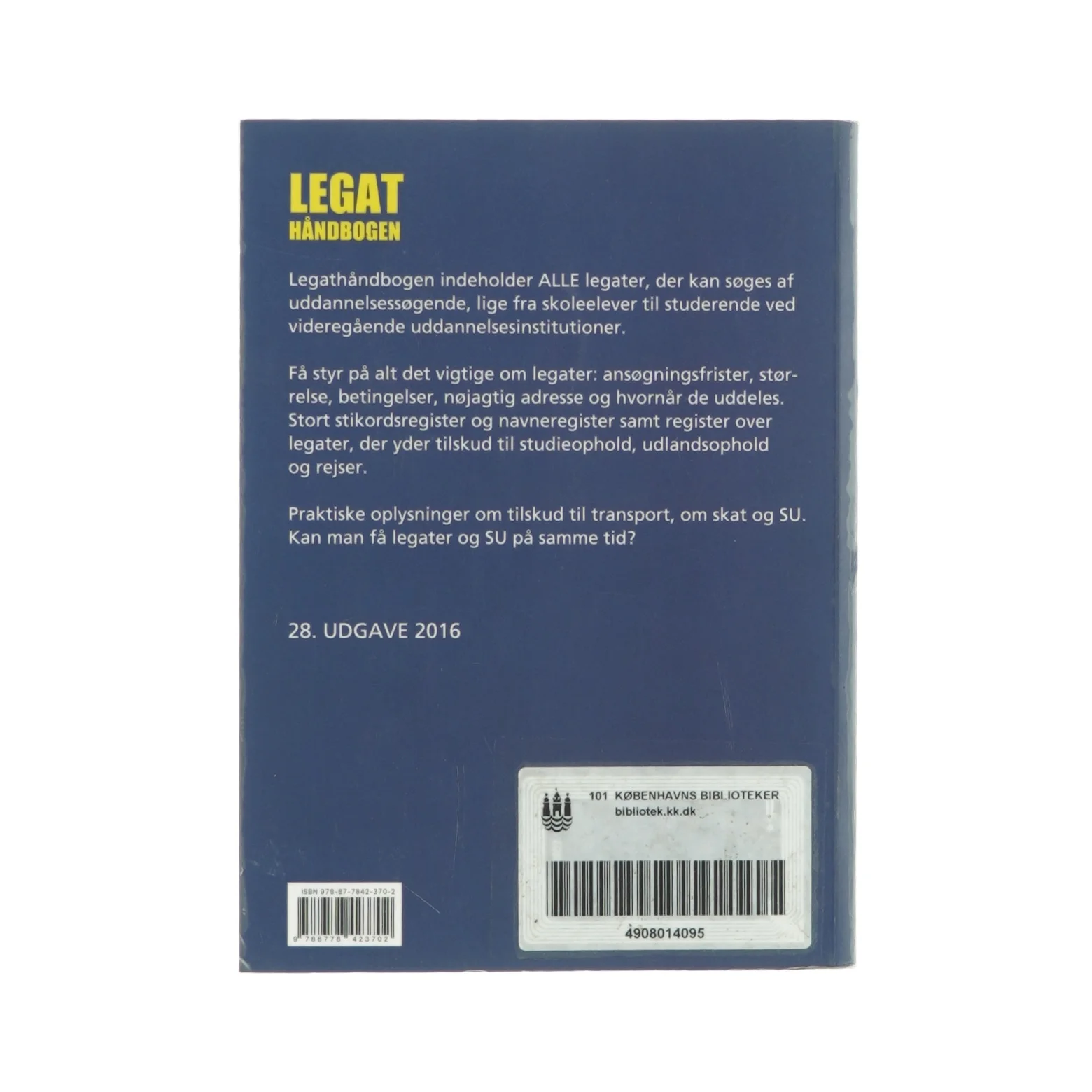 Legat håndbogen uddannelse 2016 (bog)