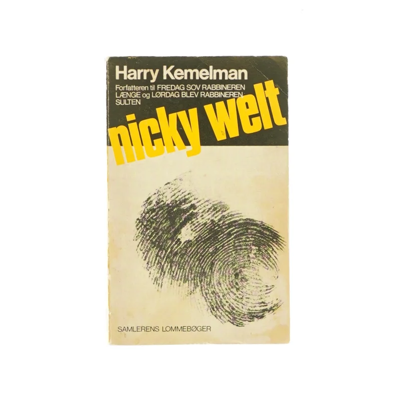 Nicky Welt af Harry Kemelman (bog)