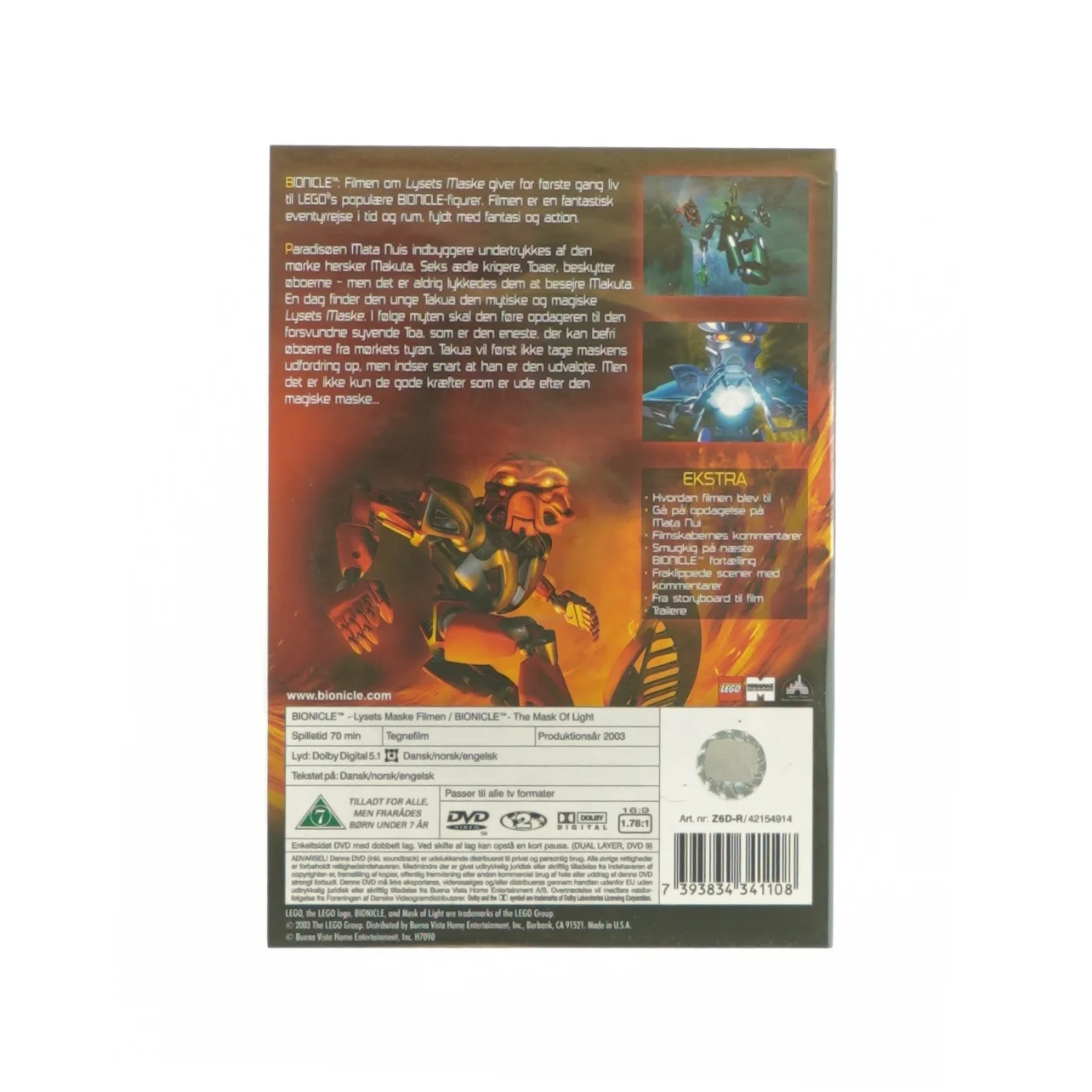 Bionicle - lysets maske filmen (DVD)