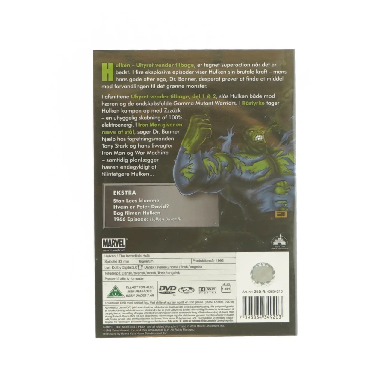 Hulken - uhyret vender tilbage (DVD)