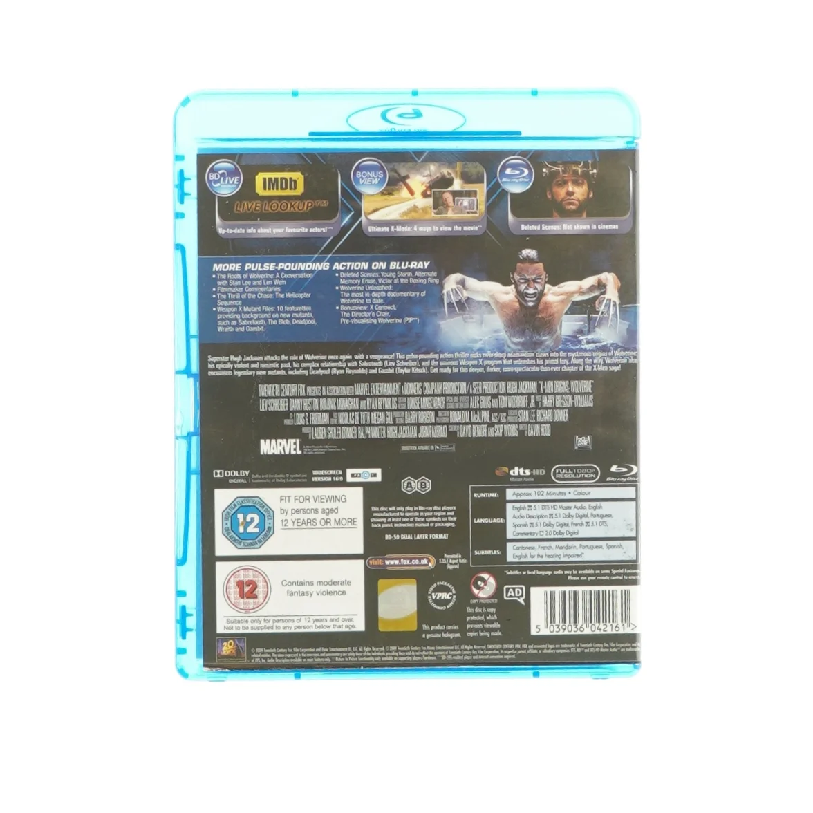 X-men Wolverine (Blu-ray)