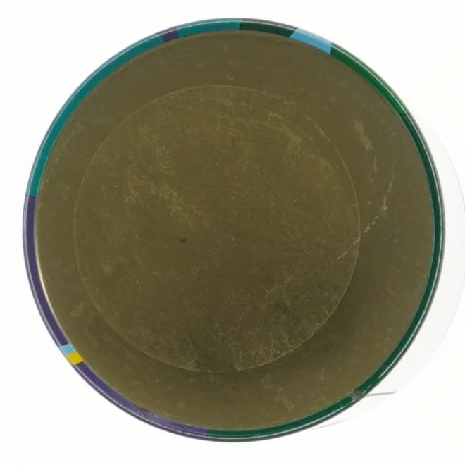 Dekorativ metalbeholder (str. Ø 11,5 cm længde 15 cm)