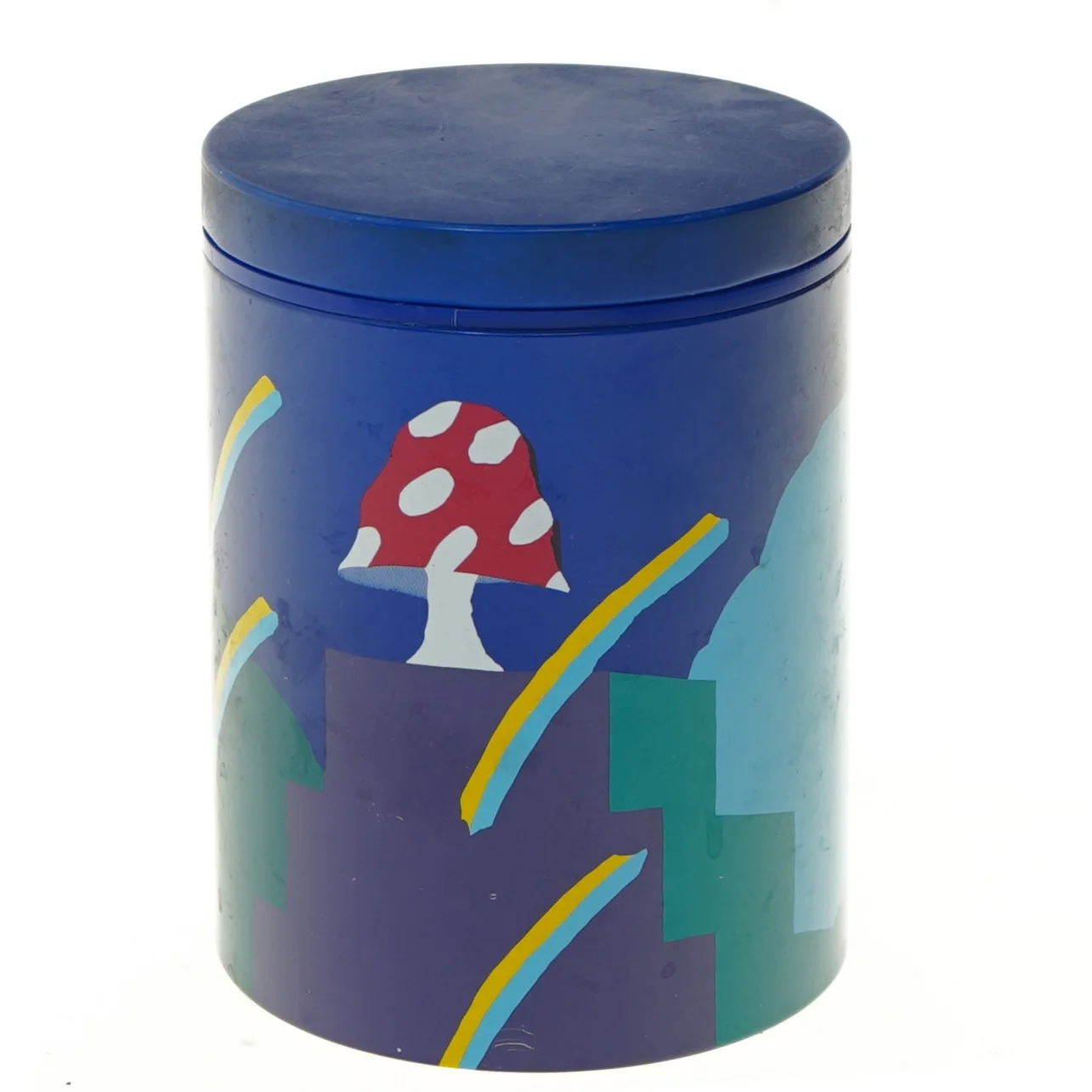 Dekorativ metalbeholder (str. Ø 11,5 cm længde 15 cm)