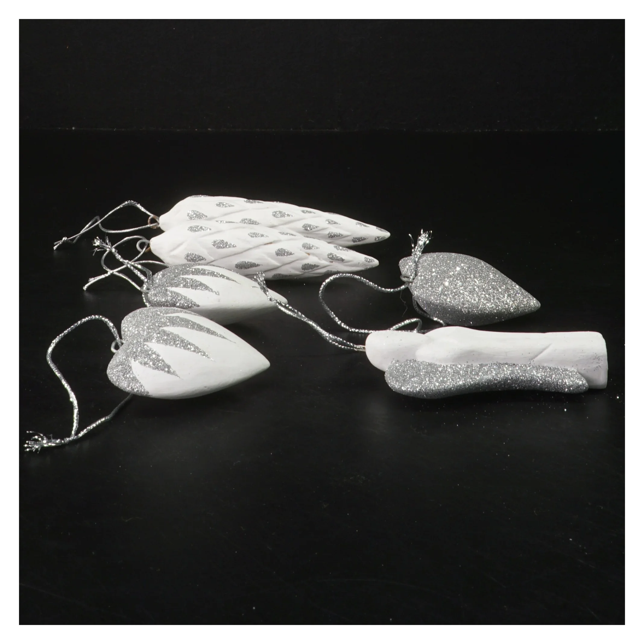 Jule ornamenter sæt (str. 6,5-12 cm)