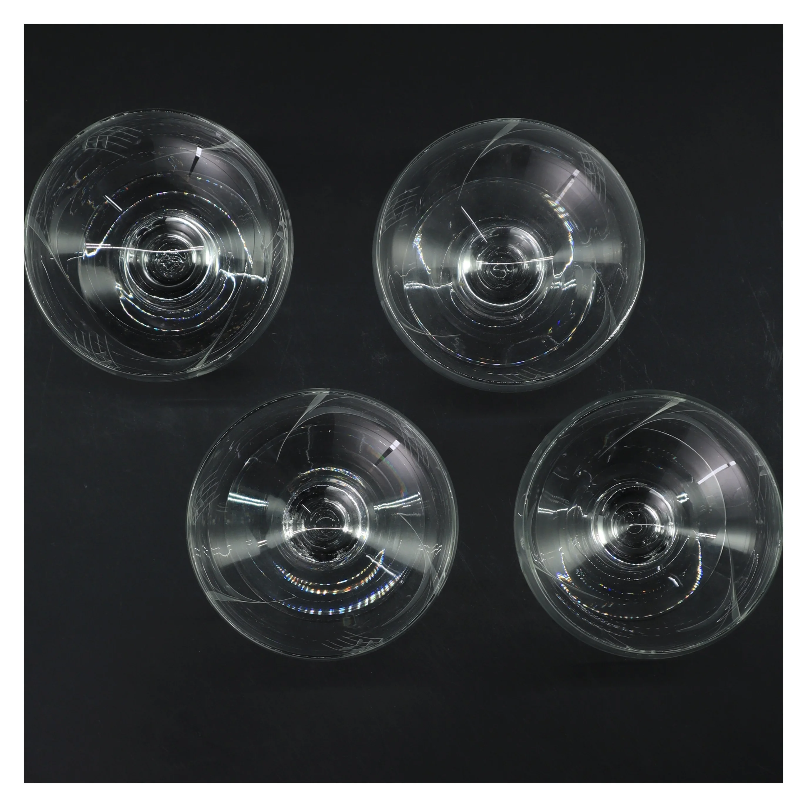 Bygholm 4 champagneglas (str. 4 stk Ø 9 cm længde 9 cm)