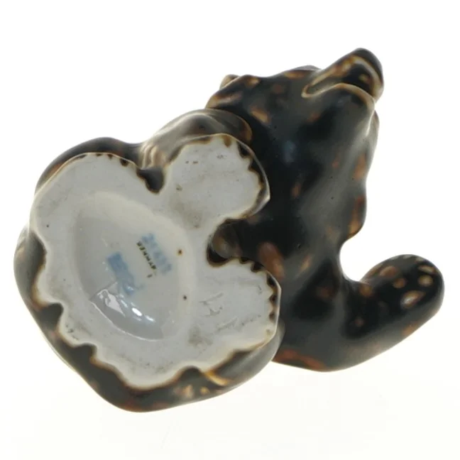 Dekorativ figur af bjørn af Knud Kyhnfra Royal Copenhagen (str. 9,5 cm)