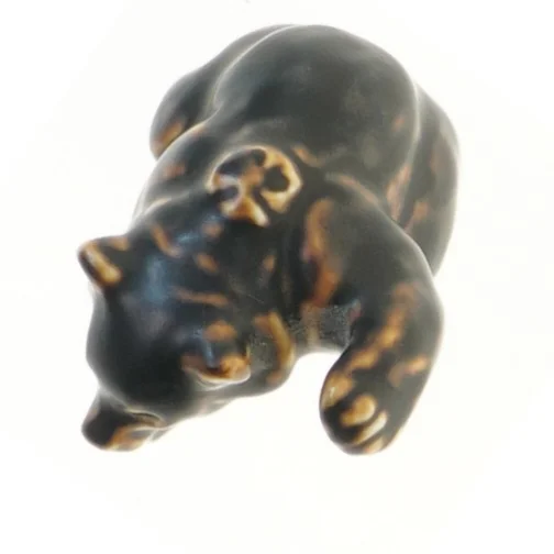 Dekorativ figur af bjørn af Knud Kyhnfra Royal Copenhagen (str. 9,5 cm)